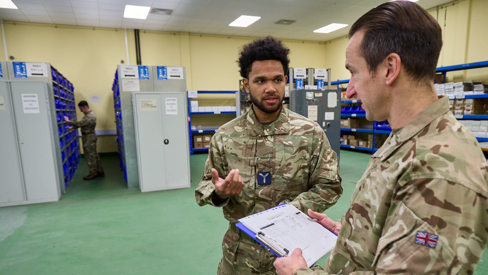This man is a member of the Royal Air Force Reserve, serving part-time alongside the wider force and is not part of the Strategic Reserve (Picture: MOD)