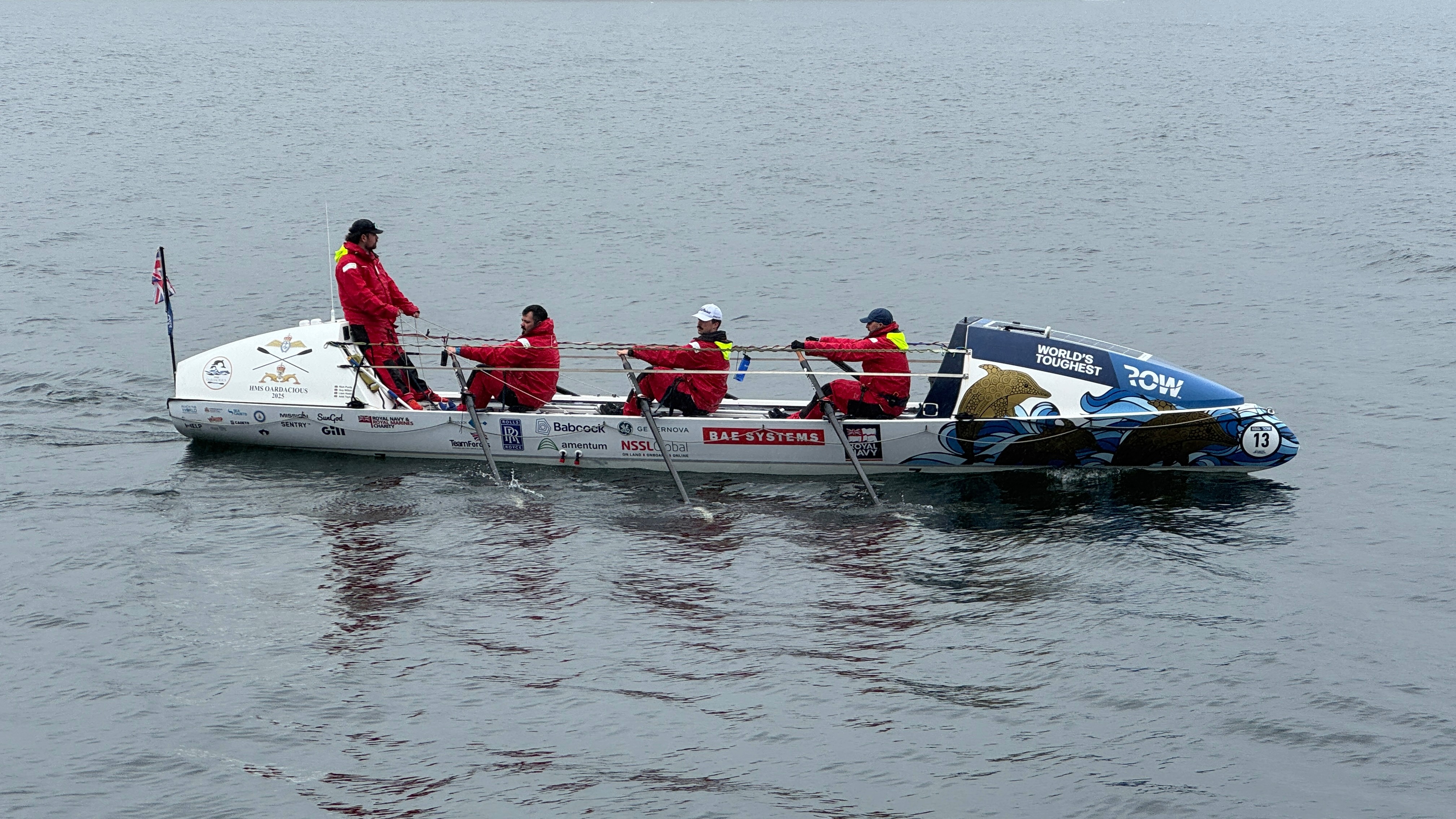 The HMS Oardacious team training in Scotland for the World's Toughest Row