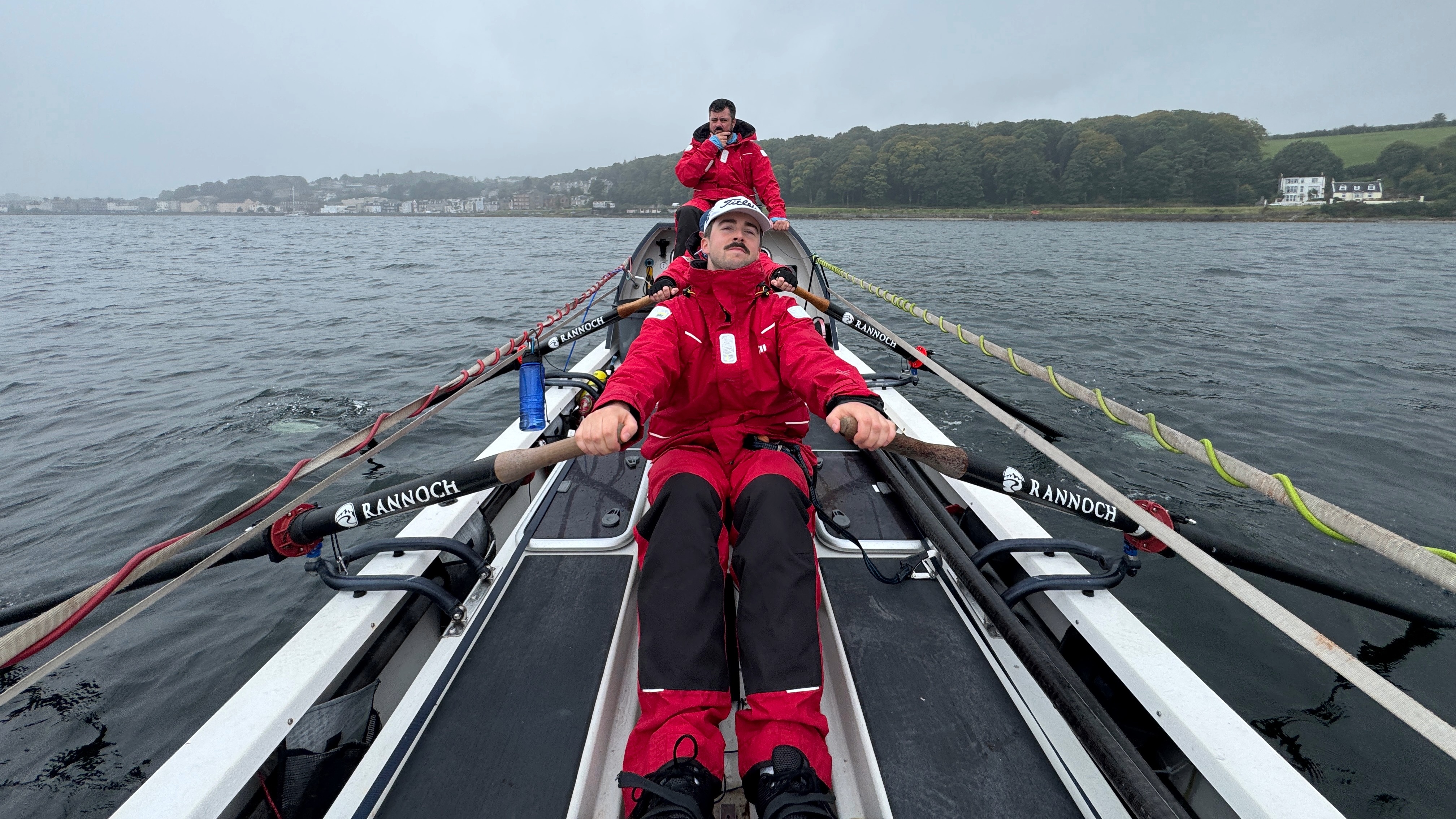 The HMS Oardacious team training in Scotland for the World's Toughest Row