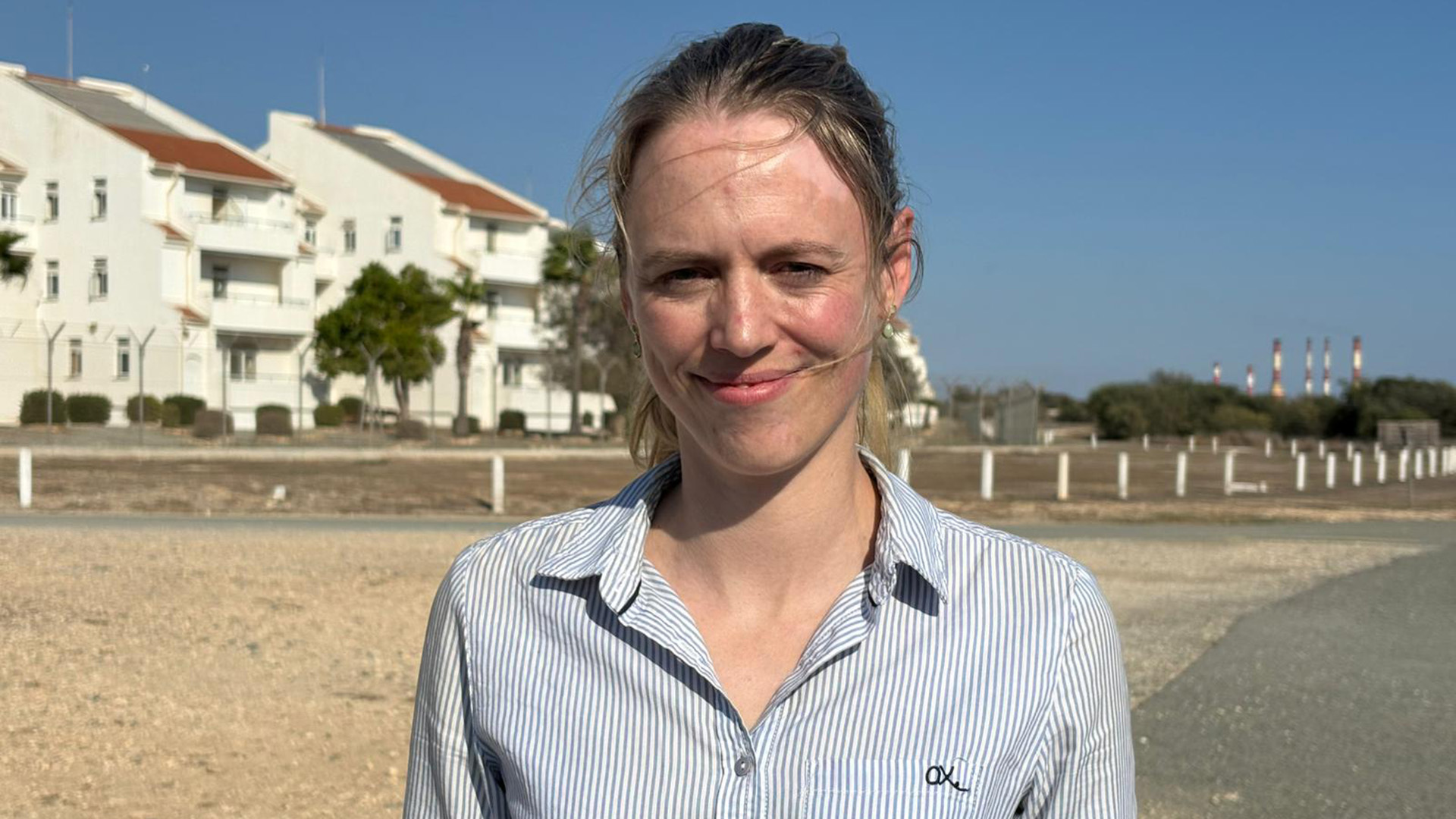 Louise Sandher-Jones was simply getting her feet under the table in a new job