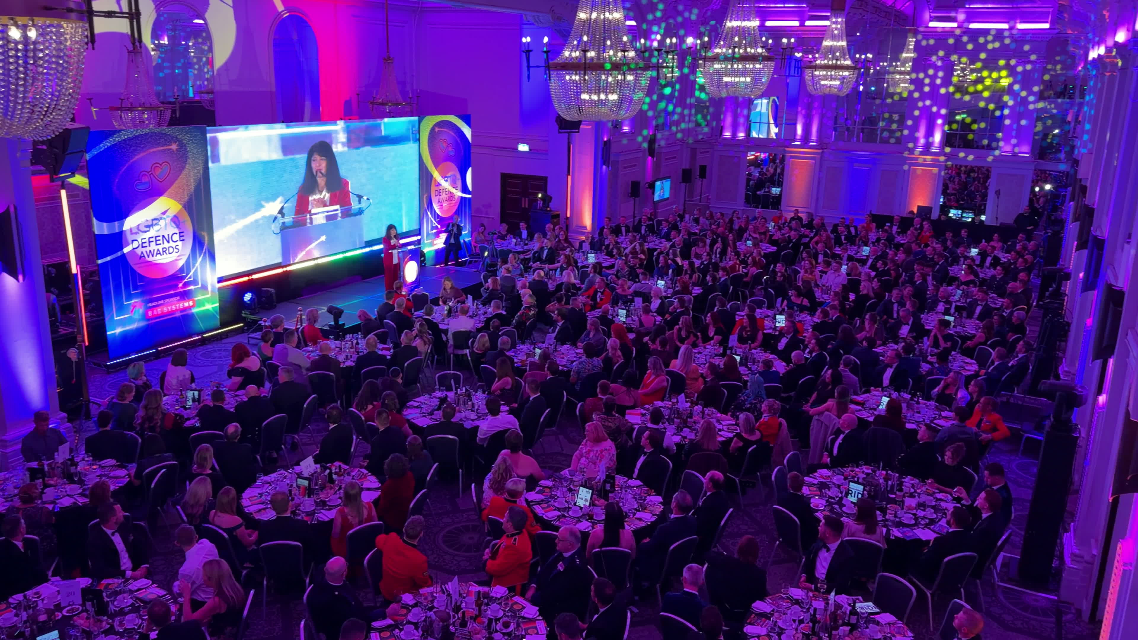 More than 500 defence and security leaders gathered at the awards ceremony, held at the Grand Connaught Rooms in Covent Garden (Picture: BFBS)