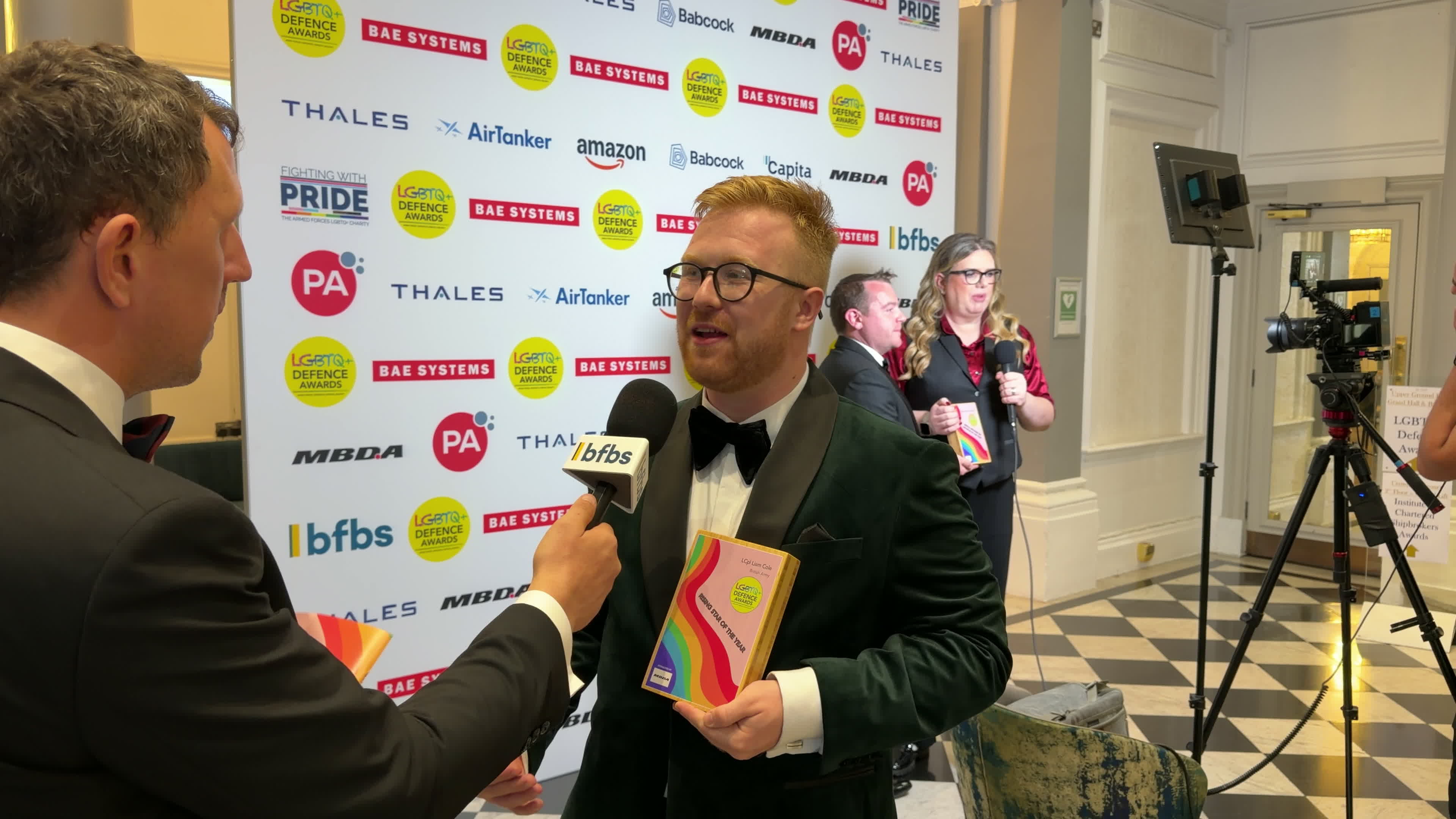 LCpl Liam Cole said he hoped his Rising Star award inspires the next generation to "fight for what they believe in" (Picture: BFBS)