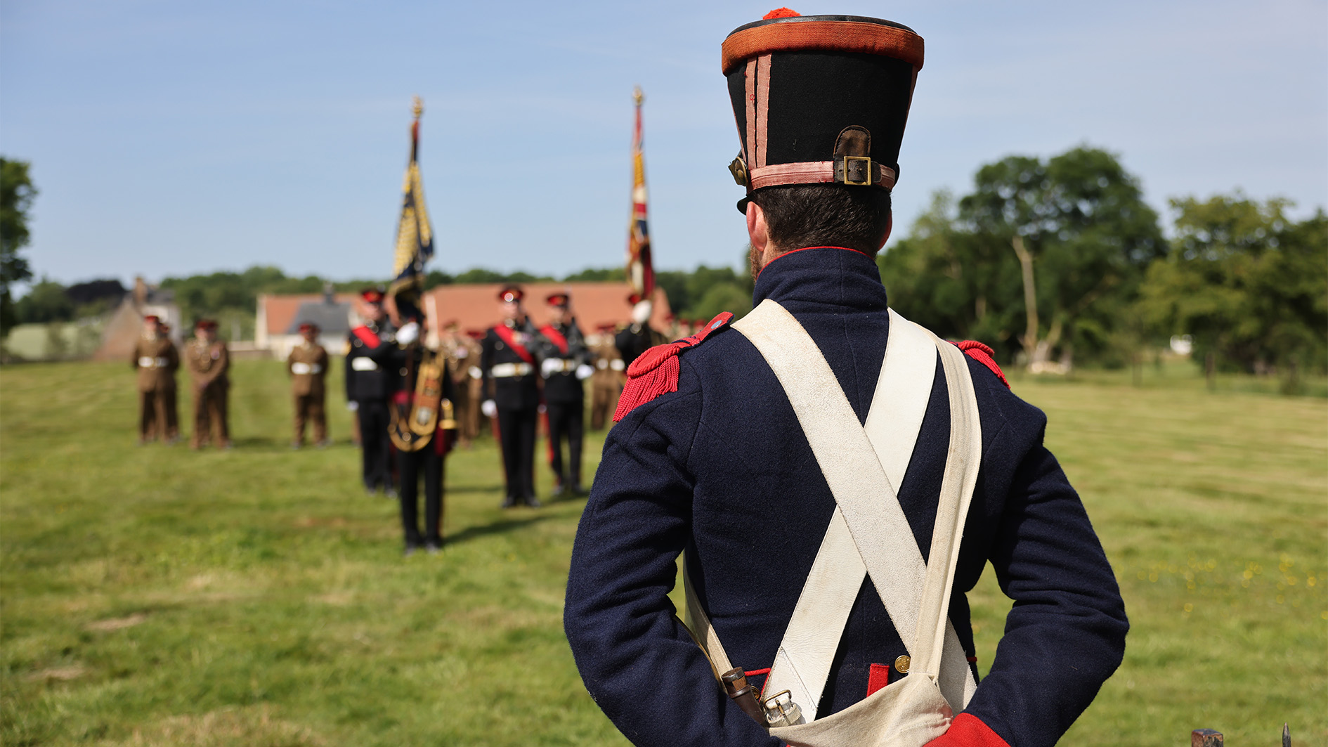 	1 LANCS Kingsmen explore Battle of Waterloo’s relevance at french memorial 180625 CREDIT BFBS
