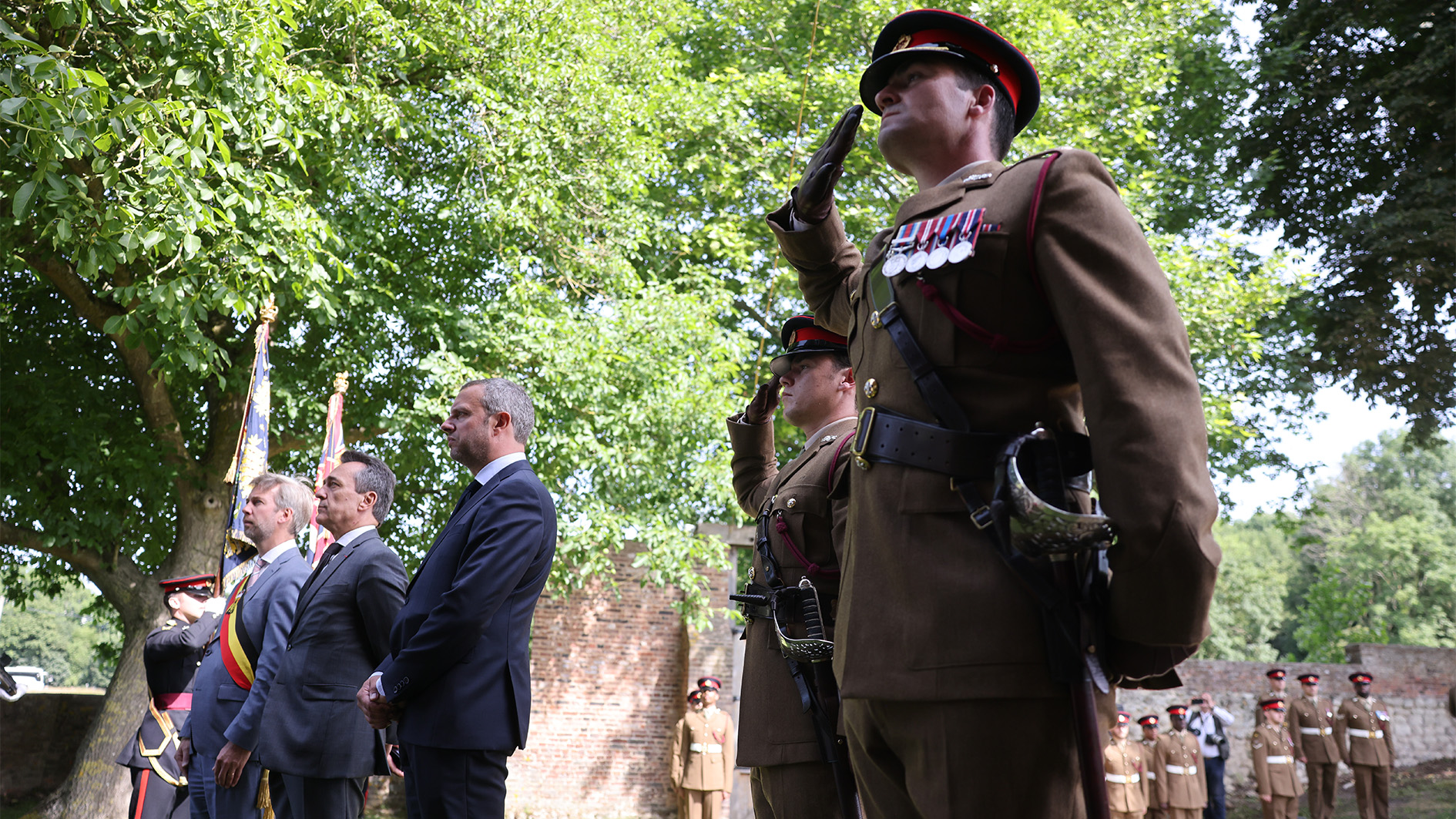 	1 LANCS Kingsmen explore Battle of Waterloo’s relevance MAJ MAS 180625 CREDIT BFBS.