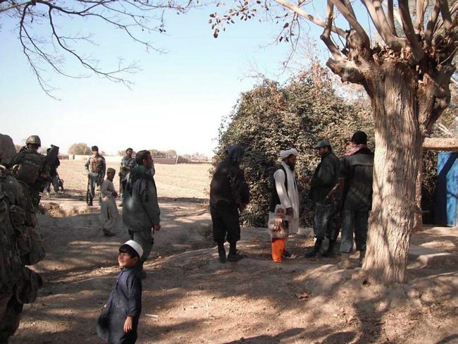 1 PWRR & Afghan villagers