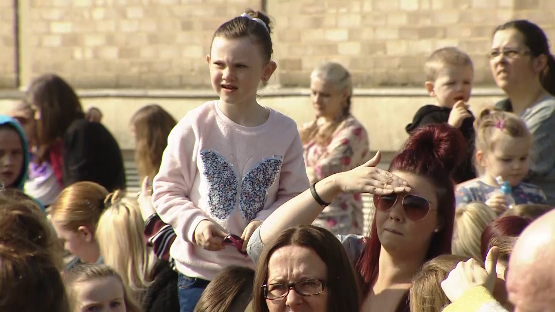 Family and friends turned out to welcome them home.