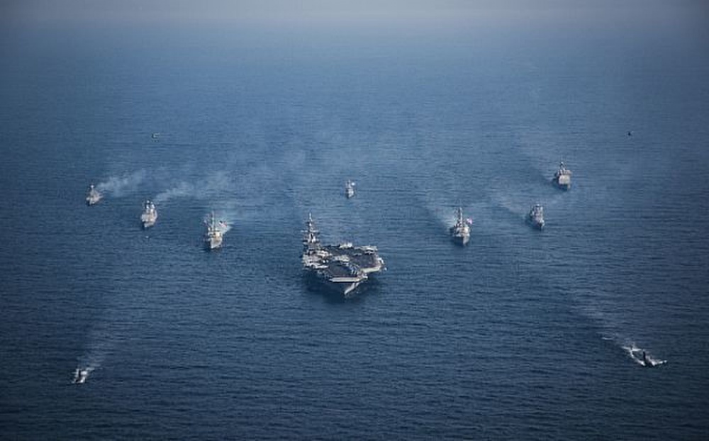 Carl Vinson Carrier Strike Group Dduring Exercise Foal Eagle