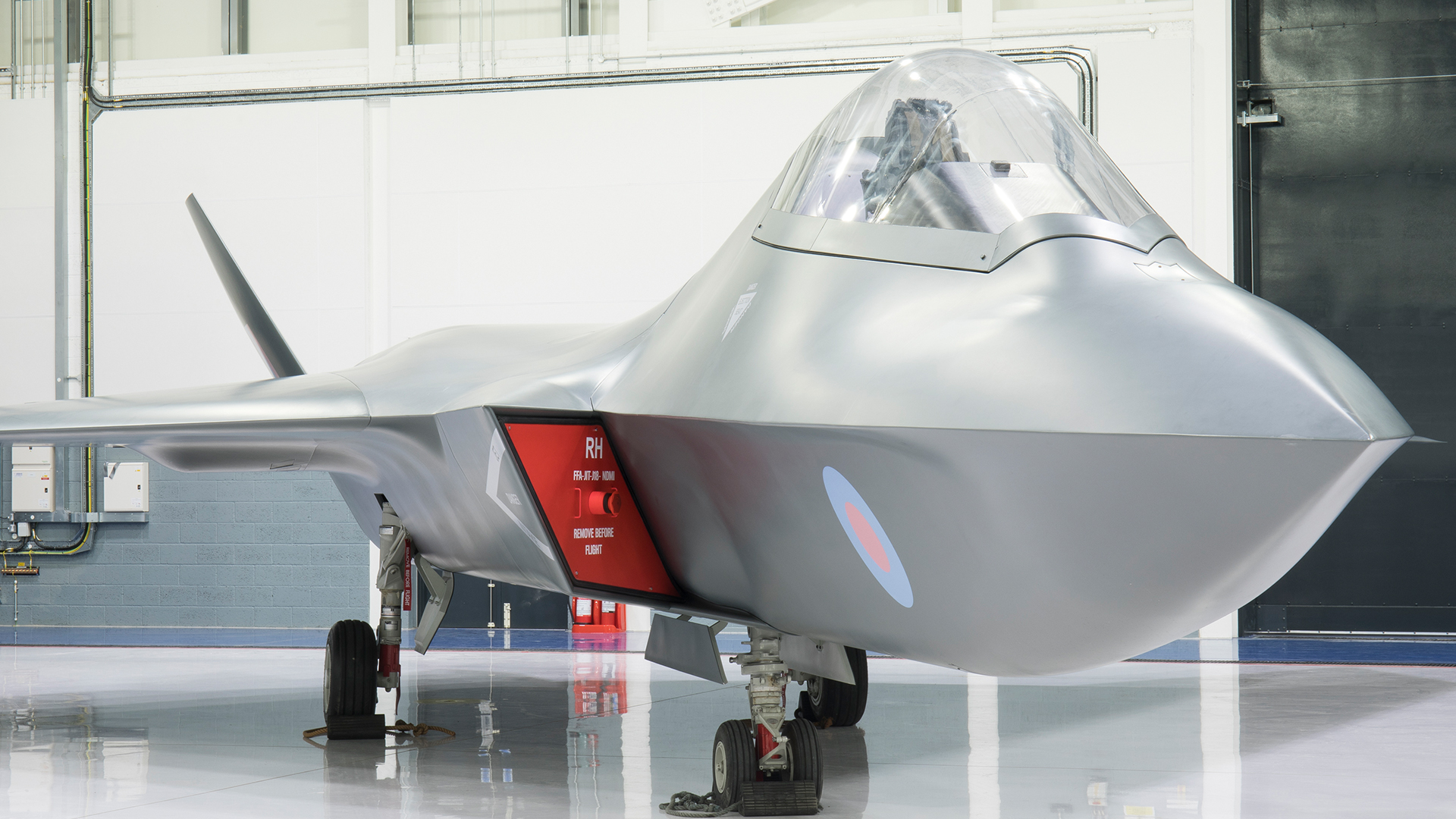 This concept model shows the sixth-gen Tempest - the warplane being designed under the Global Combat Air Programme with Italy and Japan