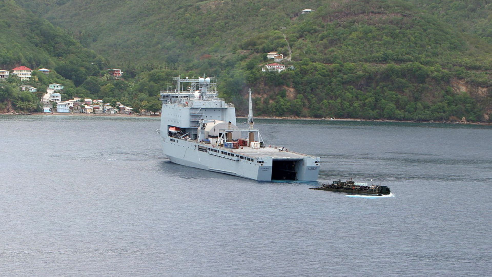 In 2015, RFA Lyme Bay was dispatched to Dominica to provide humanitarian and disaster relief following the devastation left by Storm Erika
