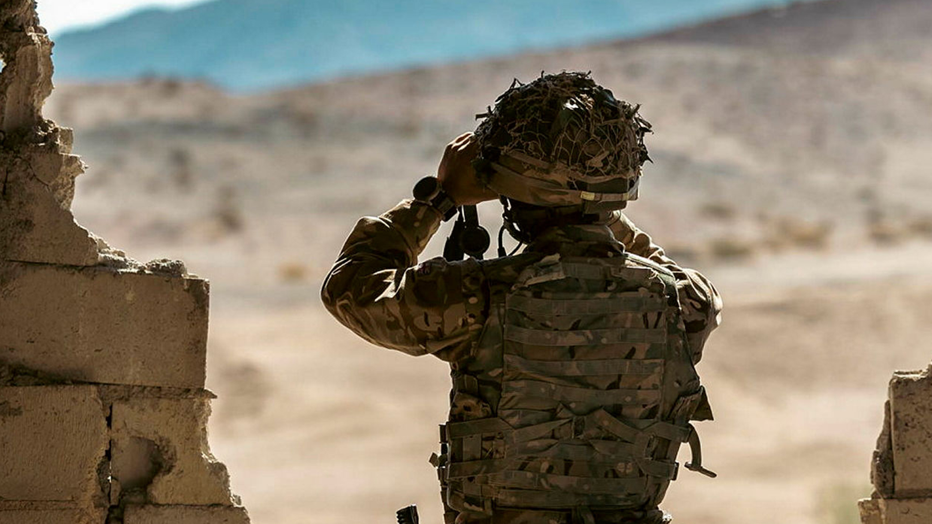 The infanteers will be keeping a lookout for any sign of trouble from Iran and its allies - ready to respond with force if necessary 