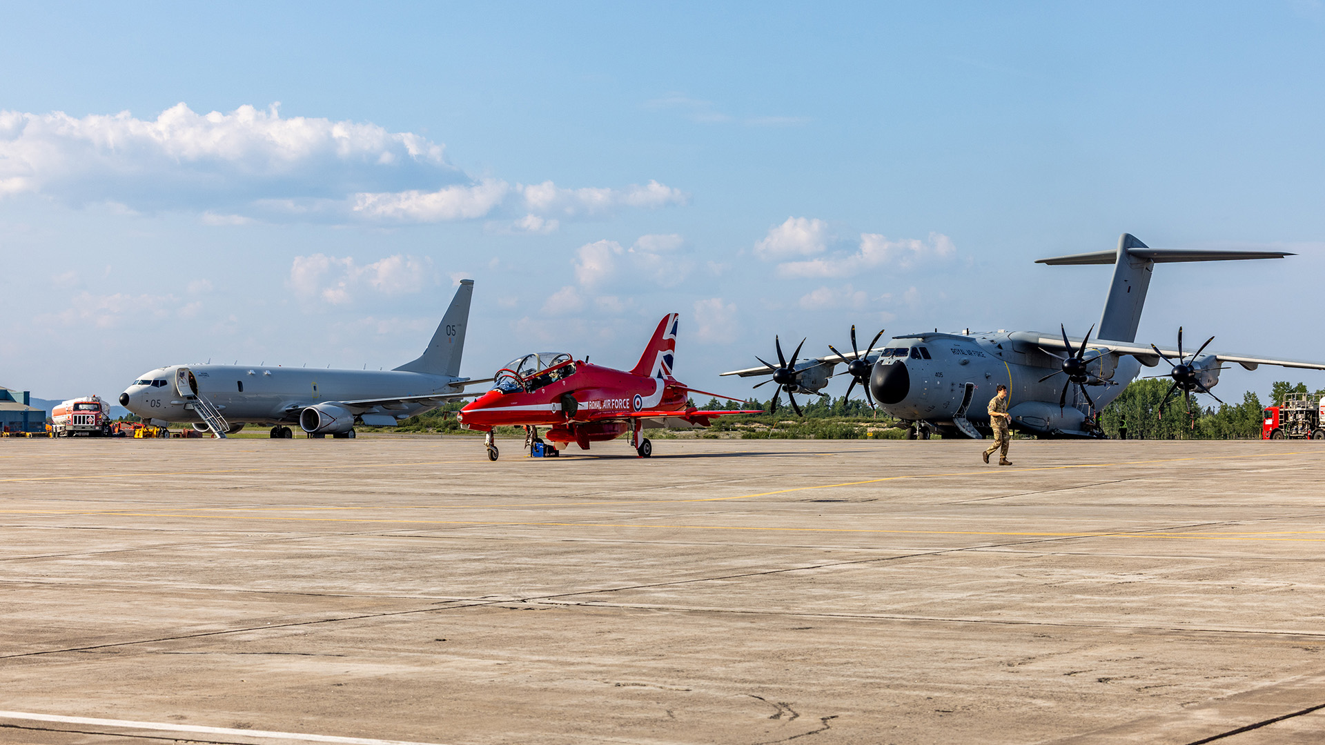 RAF support aircraft and their crews are essential to carrying out the return trail safely (Picture: RAF)