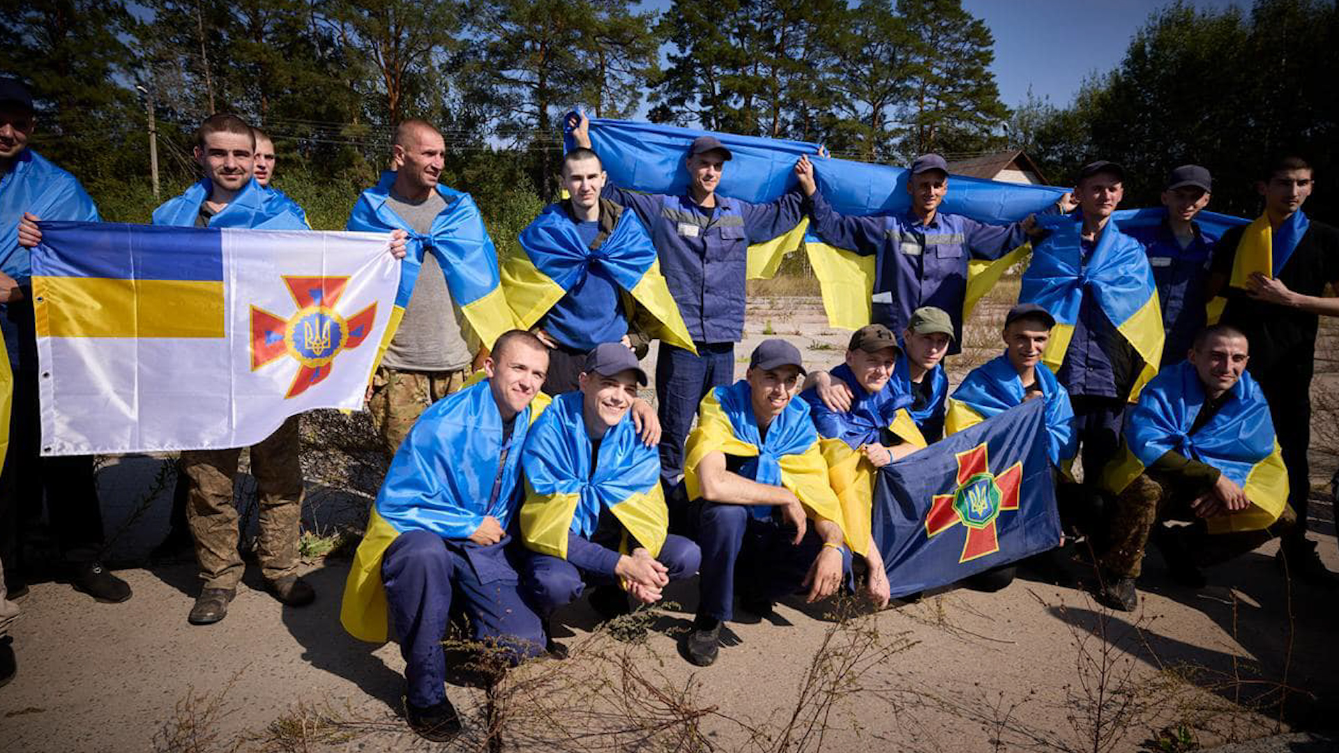 Over one hundred Ukrainian prisoners have been released this week following two exchanges (Picture: National Guard of Ukraine)