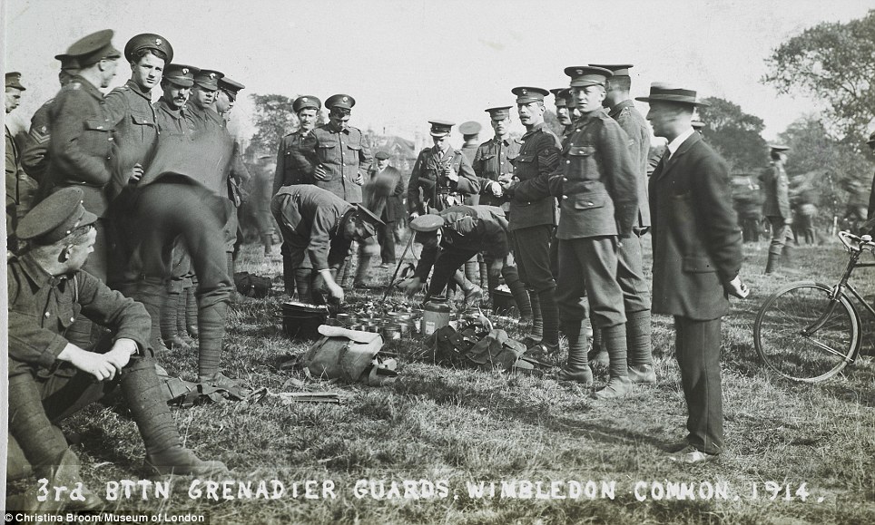 3rd bttn Grenadier guards, wimbledon common 1914