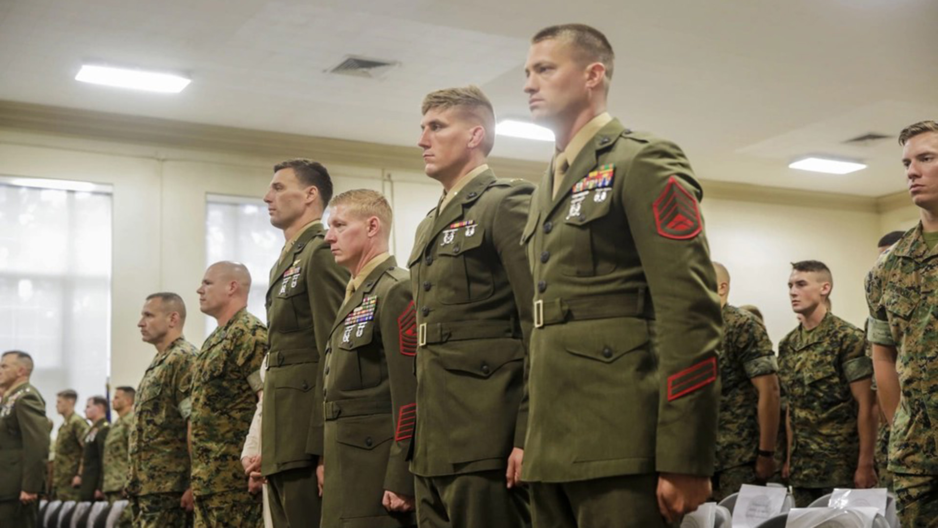 US Marines hold a ceremony in memory of Exercise Purple Star in 2017 (Picture: DVIDS)