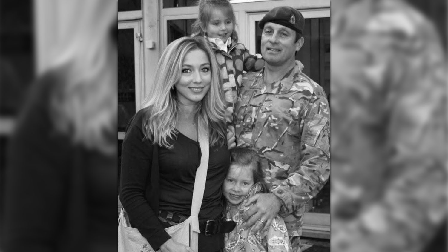 Jilly Carrell with her late husband Col Nick Carrell and their daughters Scarlett and Beatrice (Picture: Carrell family)