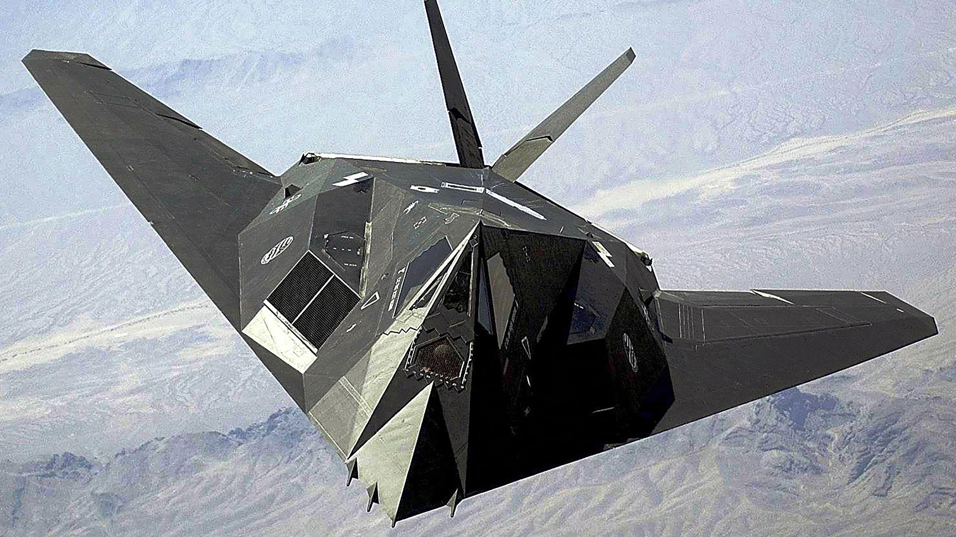 Clancy's novel features stealth aircraft - even thoiugh the existence of jets like the F-117 Nighthawk was not in the public domain at the time of writing (Picture: Alamy)