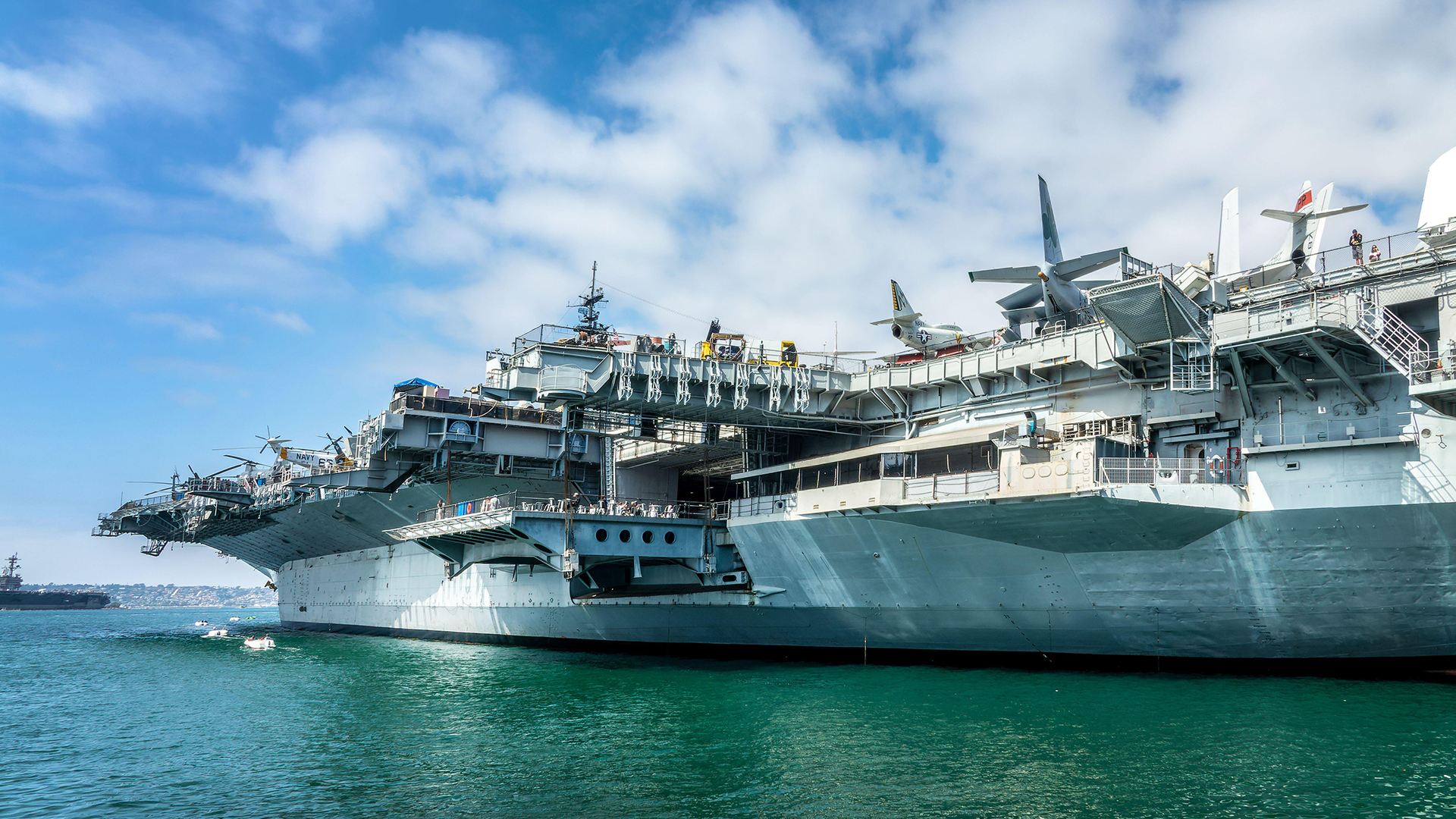 11102022 USS Midway, aircraft carrier museum in the port of San Diego, California Image ID 2X595AD CRED ALAMY