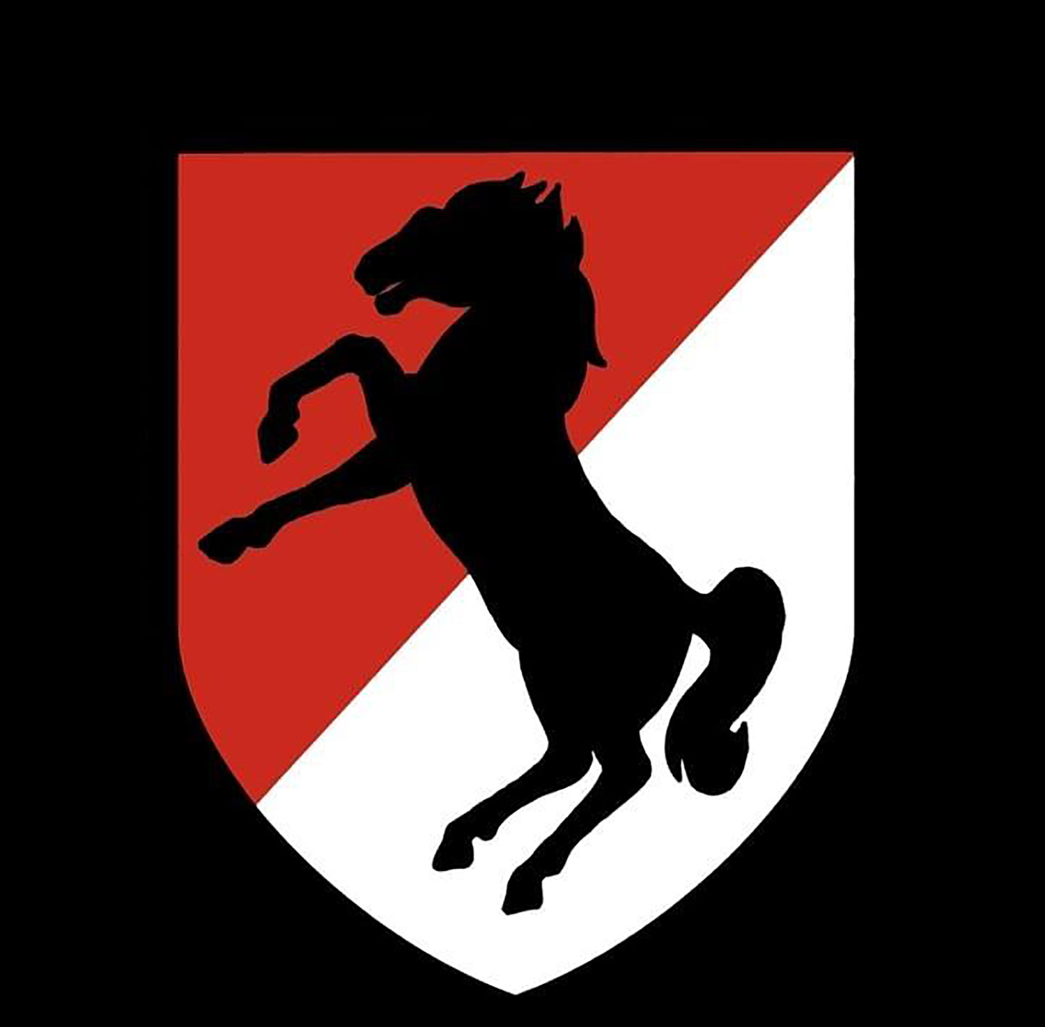 11th Armored Cavalry Regiment’s patch features a black horse due to it's nickname the Blackhorse Regiment CREDIT US Army