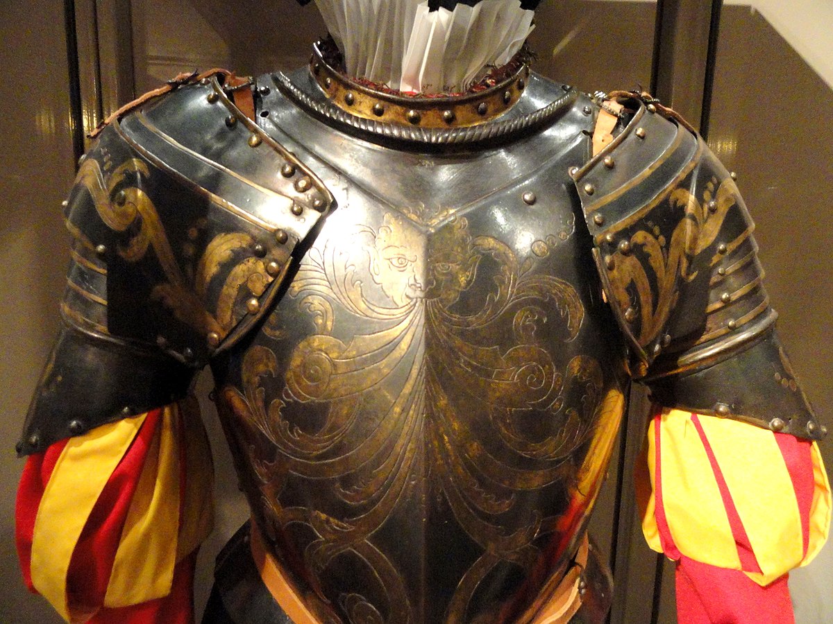 Swiss Guard Armour circa 1570-1590. Displayed in Higgins Armory Museum
