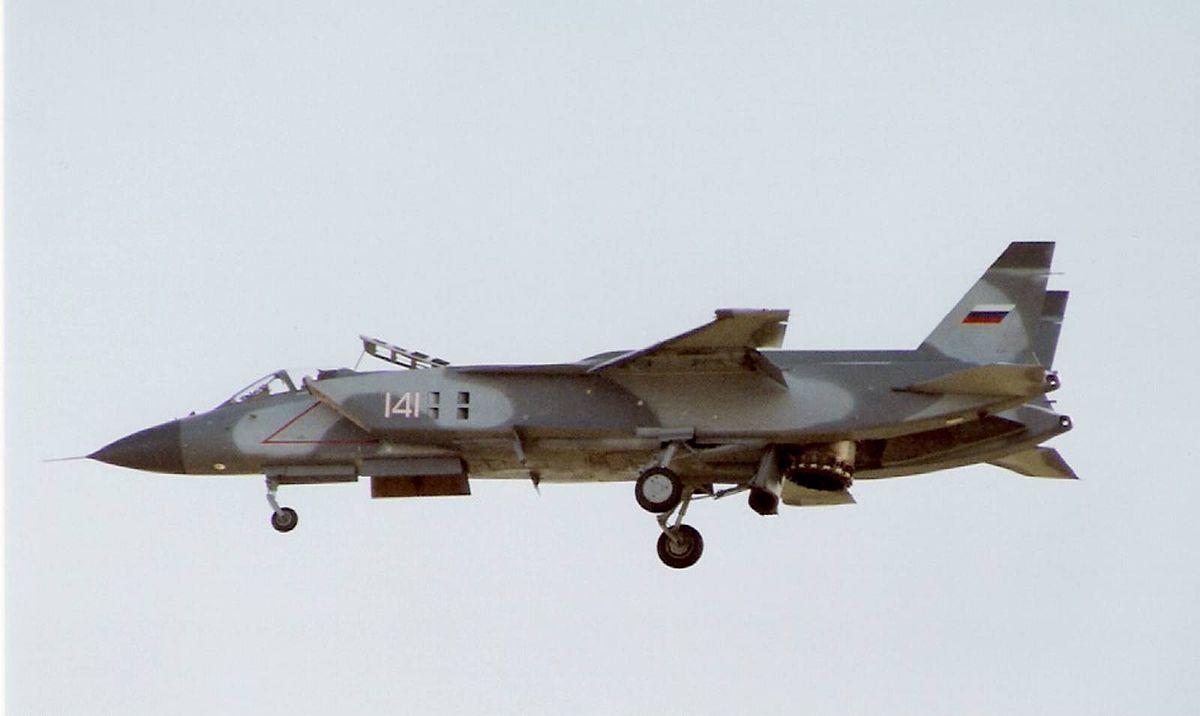 Yakovlev Yak-141 at the 1992 Farnborough Airshow