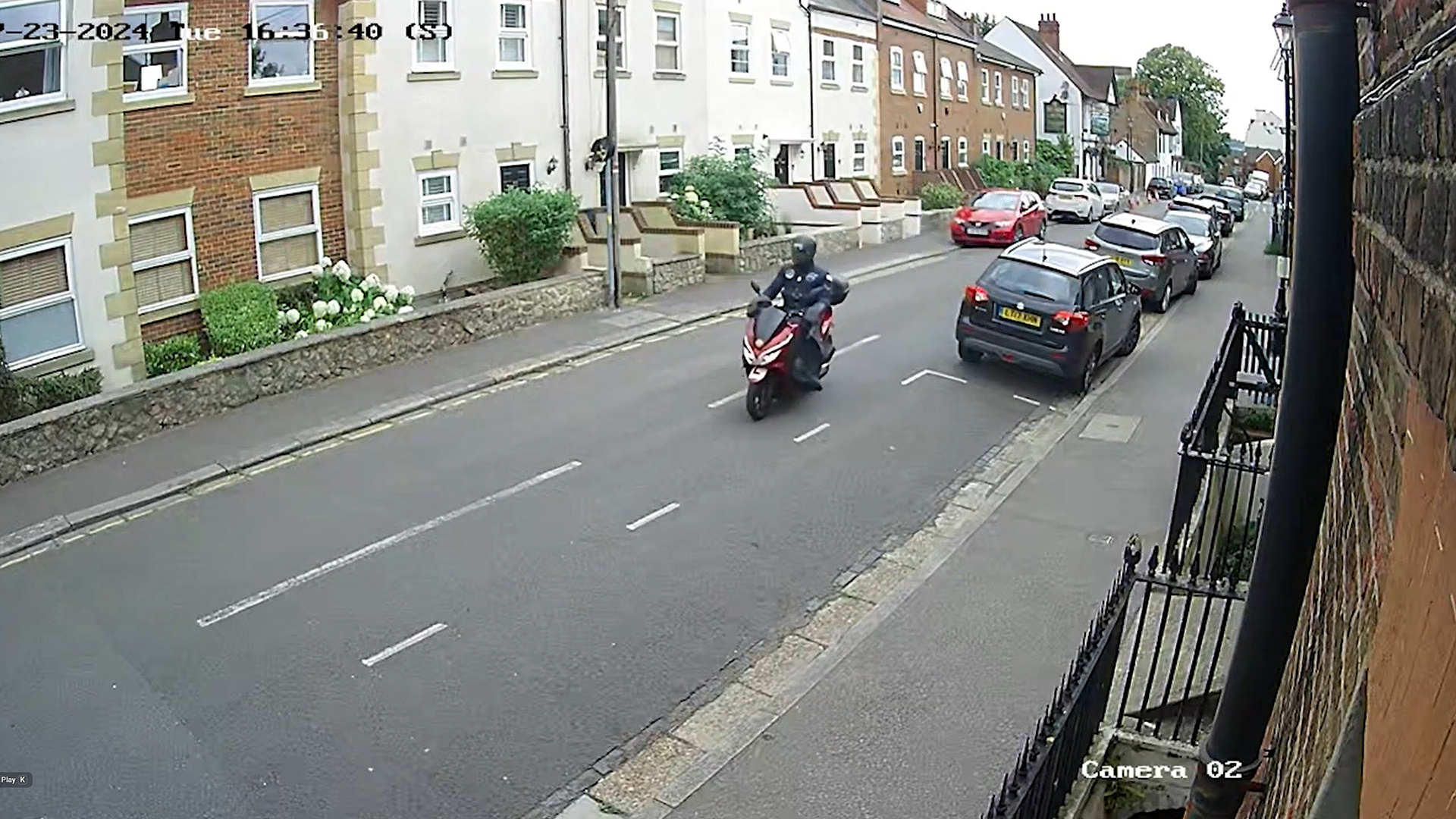 Anthony Esan travelled to and from Sally Port Gardens, near Brompton Barracks, on a moped 