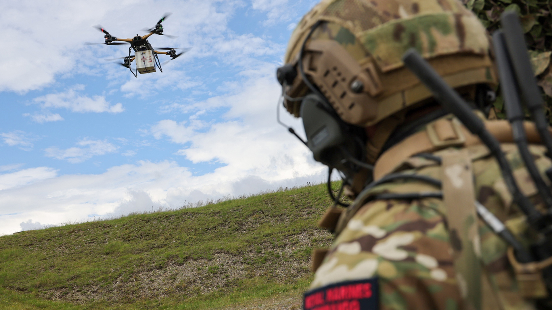 A Malloy T-150 brings medical supplies to the Commandos