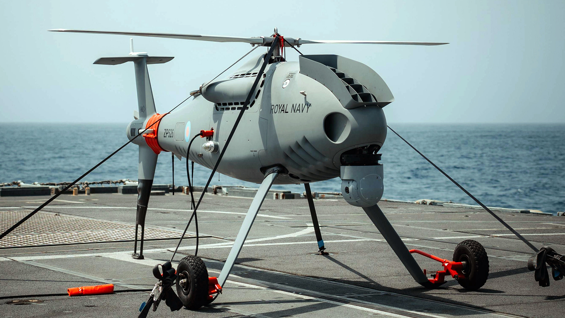 A peregrine falcon is estimated to spot their prey from around two miles away - and the Peregrine drone carries out a similar role for the Navy