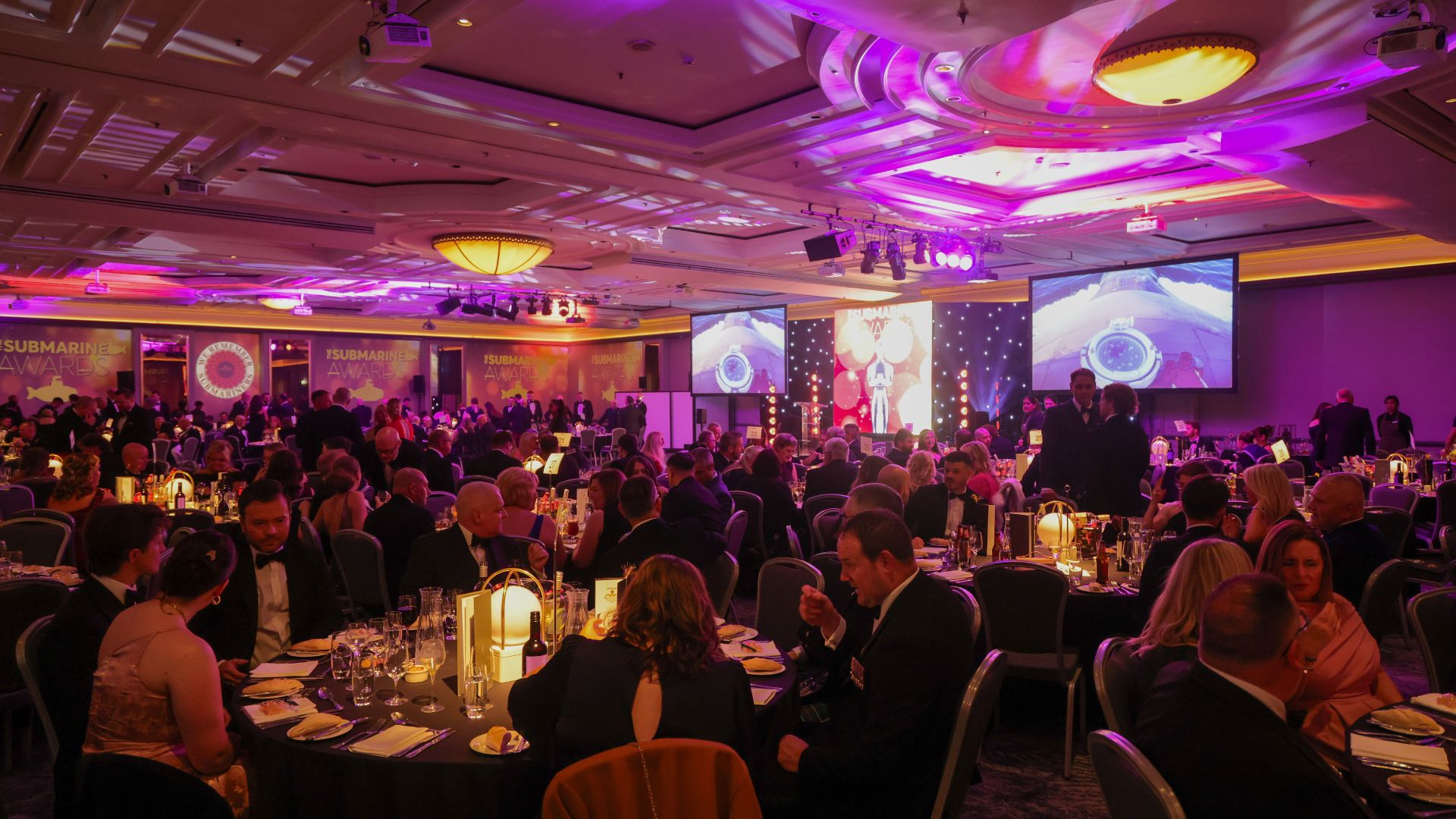Over 350 guests donned their sharpest suits and dresses for the evening (Picture: Royal Navy)