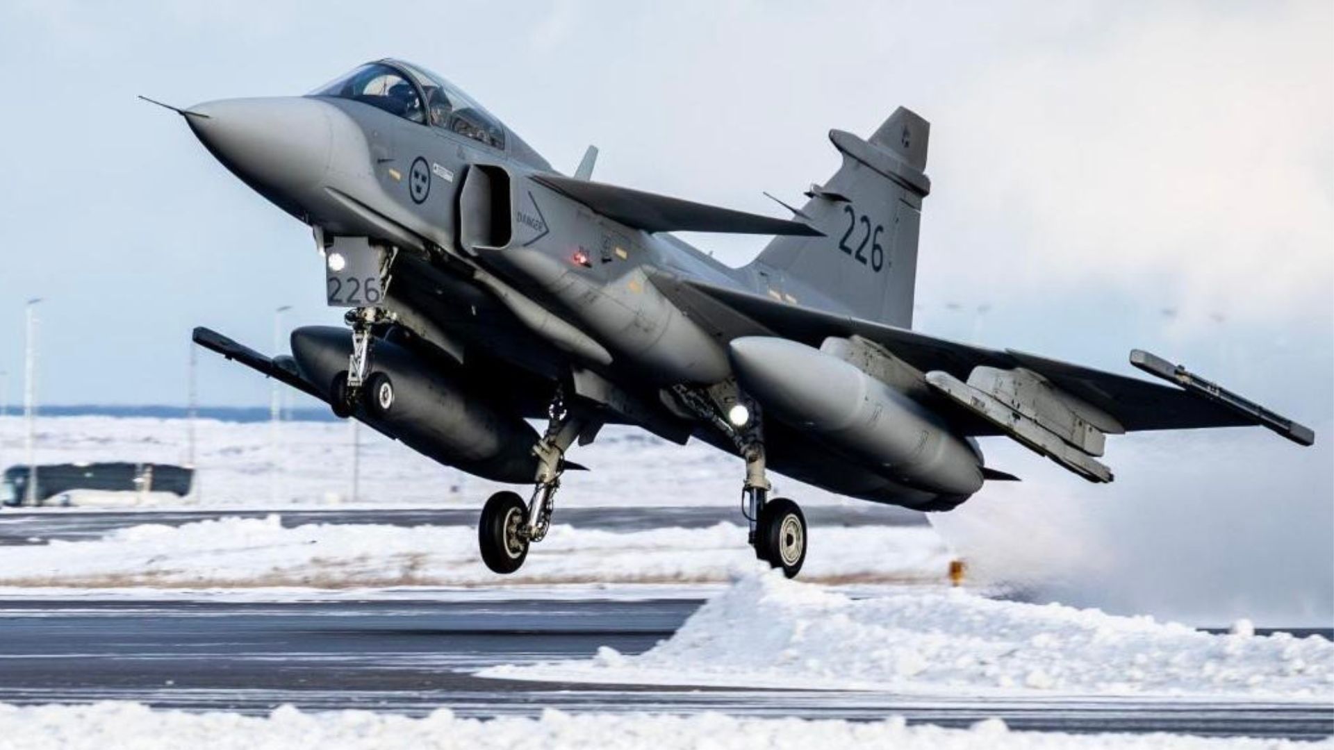 Developed by Saab, the Gripen is specifically designed to operate in austere environments