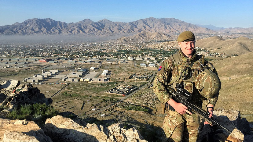Former British Army officer Chris Ashford served nine years before leaving the military