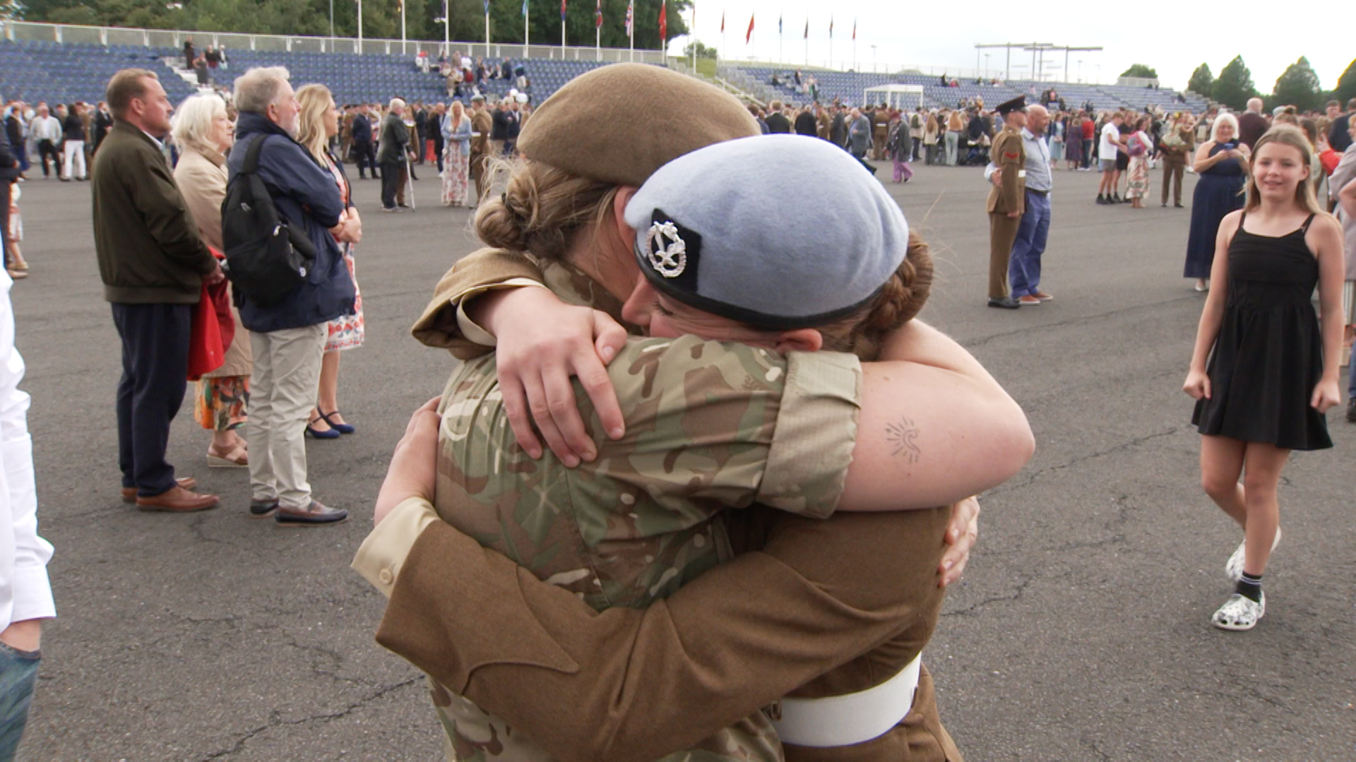 Sherene, 39, joined the Army Reserve shortly after Chloe, 17, signed up to the regular Army, opting for training at the Army Foundation College in Harrogate.  While mum has cap-badged into the Grenadier Guards, Chloe will spend her career in the Army Air Corps, with hopes of becoming a helicopter pilot.  Asked if she’d noticed any differences in her mother since she signed up as a reservist, Chloe joked: “Yeah… she can iron!”