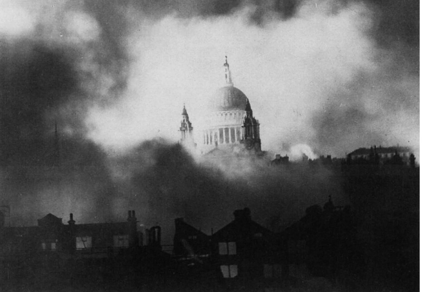 London bombed during WW2. Hitler Triumphant book.