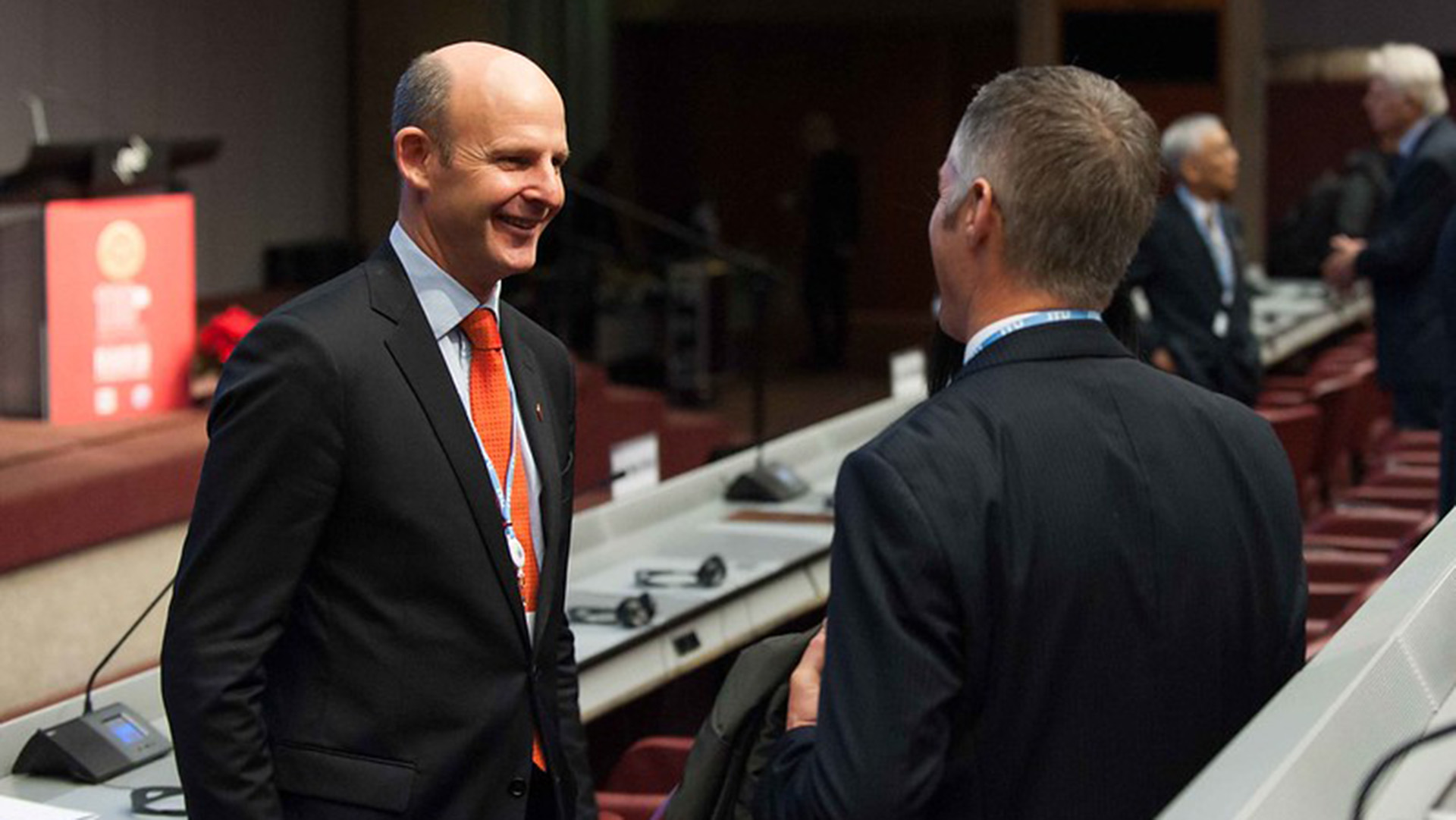 Rupert Pearce at a conference in Switzerland in 2016