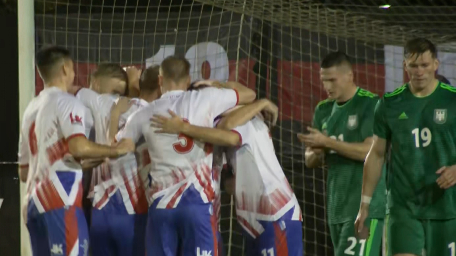 13112025 UKAF celebrates goal v German Bundeswehr Credit BFBS.jpg