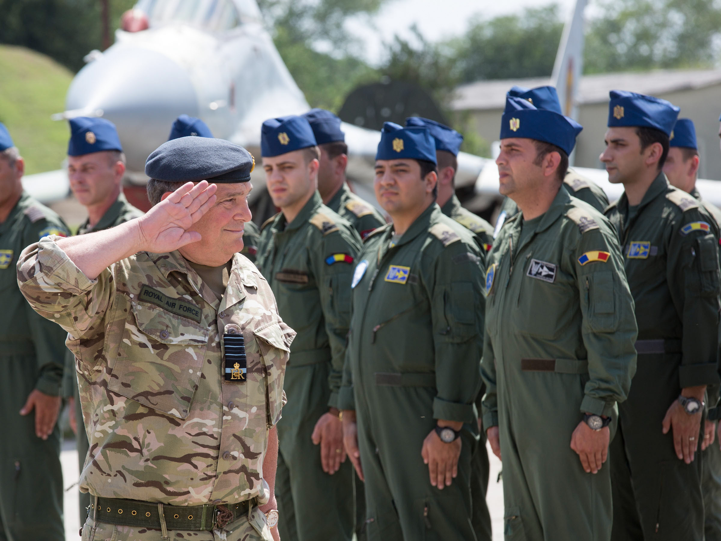 RAF and Romanian Air Force working together