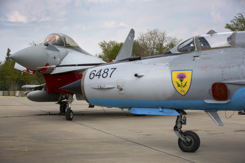 Royal Air Force Eurofighter Typhoon Romanian Air Force MiG-21 LanceR