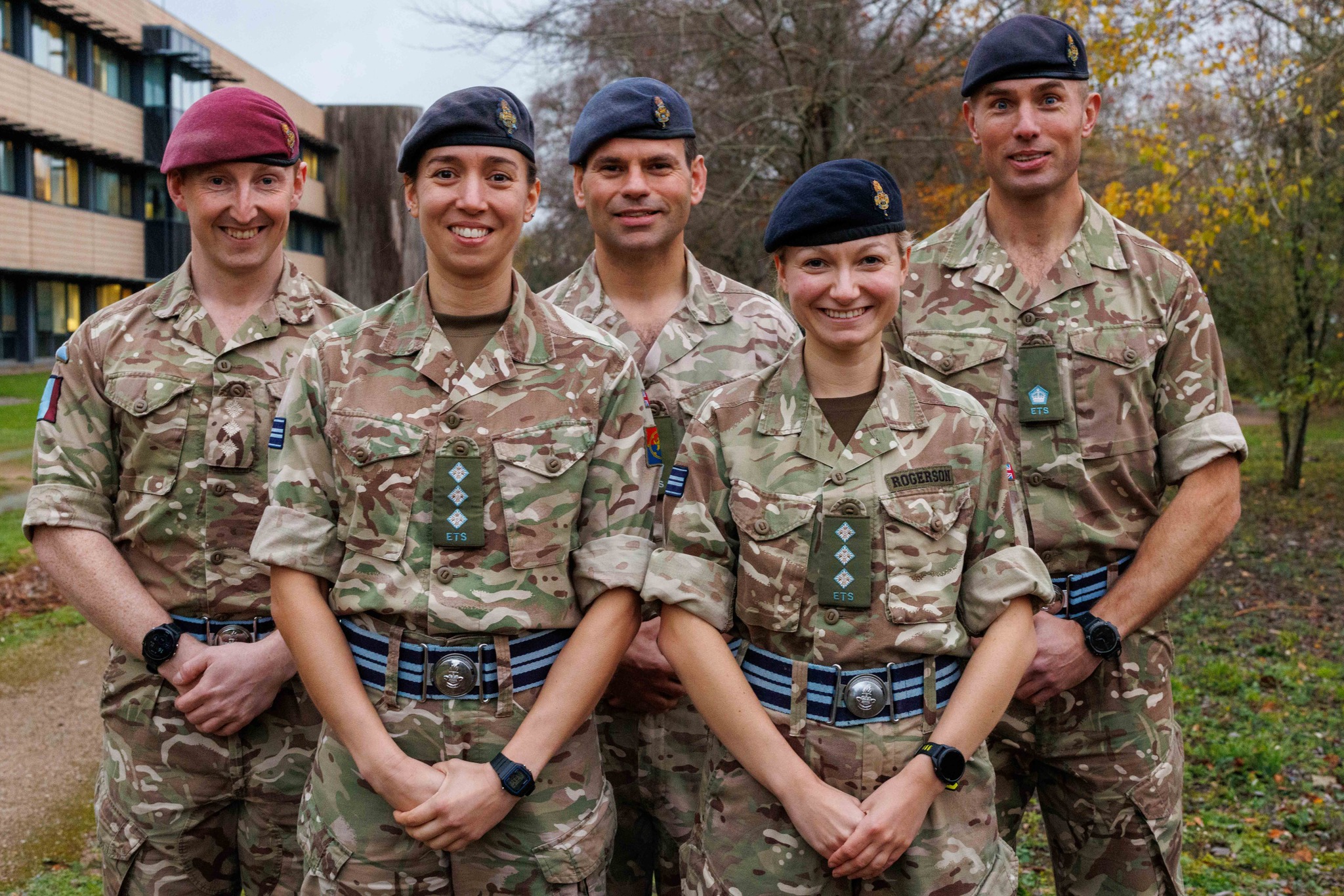 The outfit of officers go by the team name Endurance Army Educators