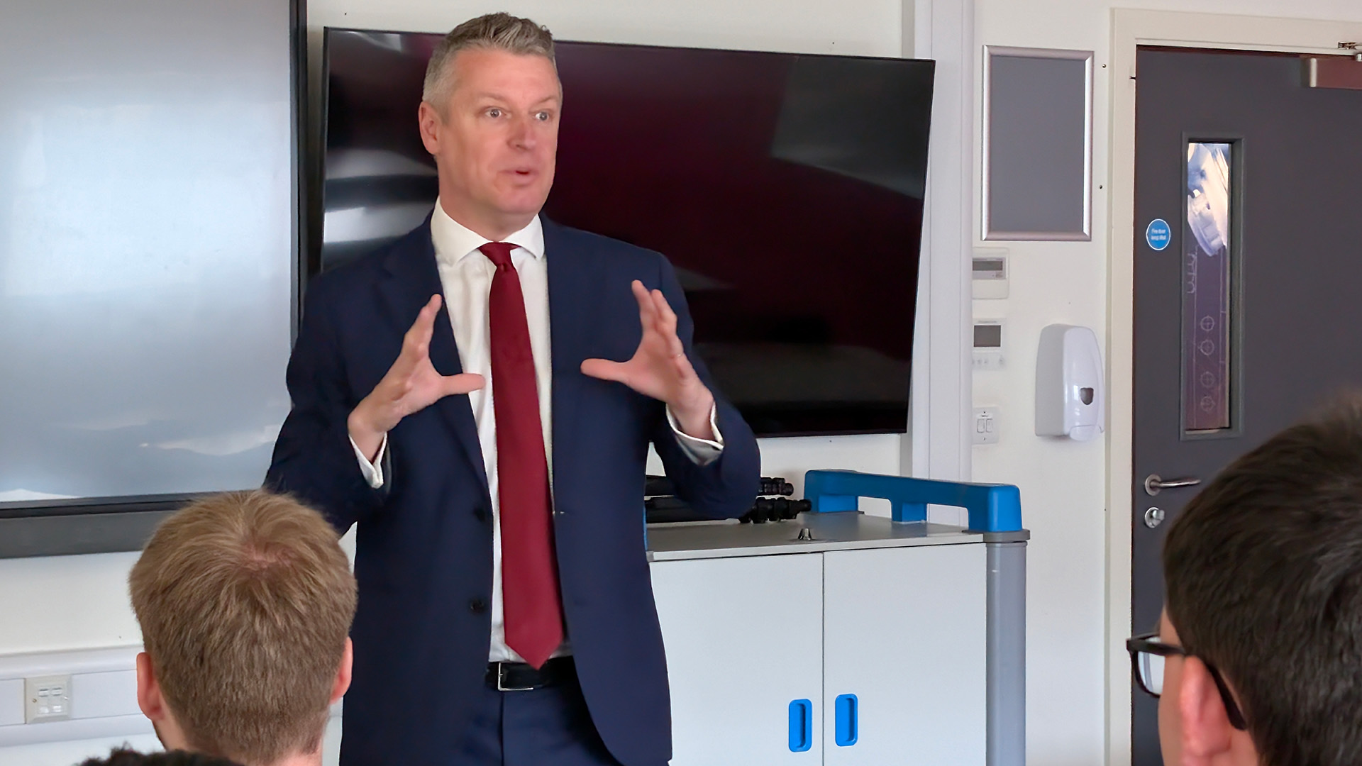 Mr Pollard said that the world was a more dangerous place, outlining examples of conflicts in places like Ukraine and Iran 