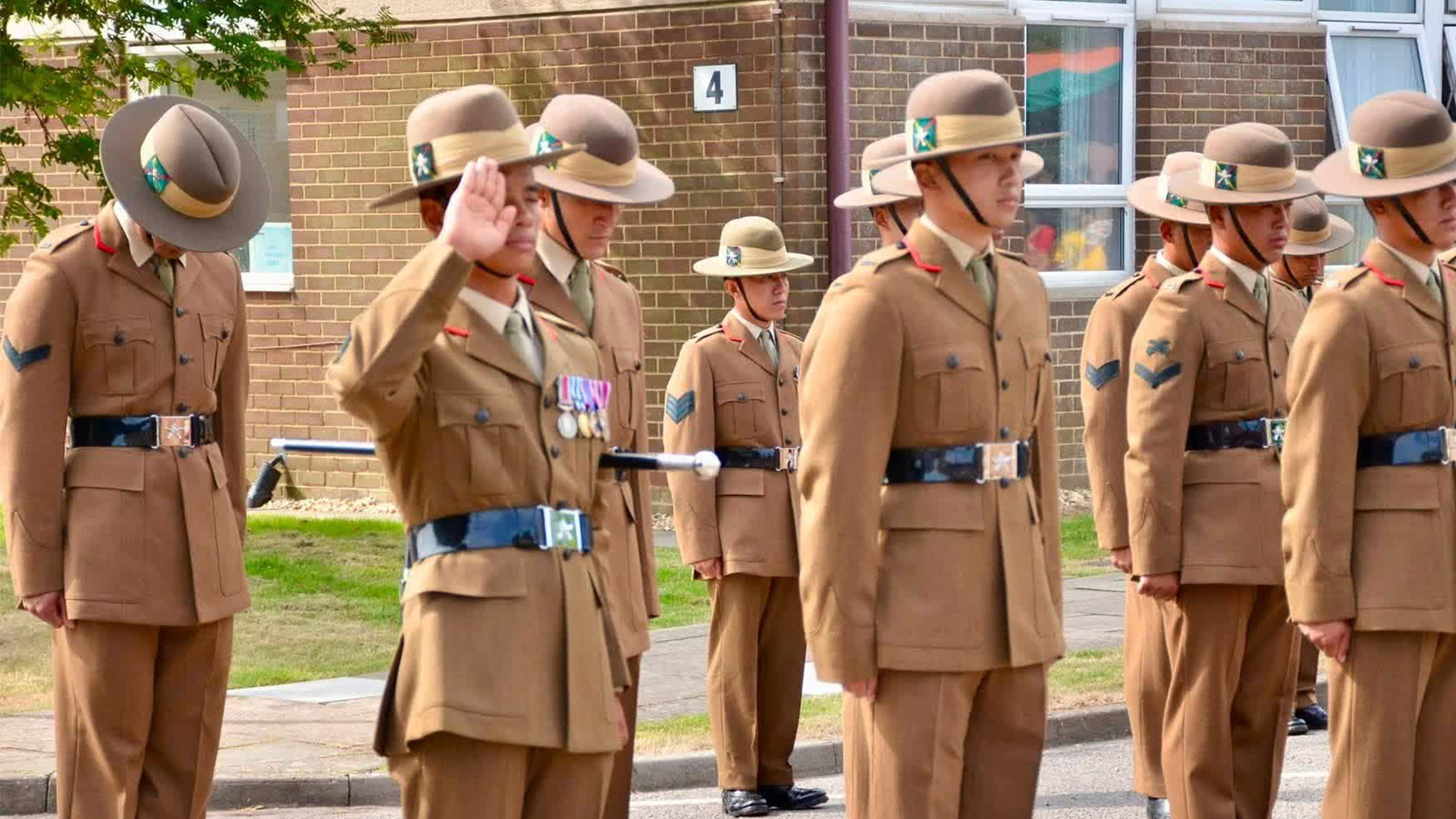 Each year the Gurkhas commemorate Mogaung Day, remembering those who fought as part of the Chindits against the Japanese in WW2 (Picture: BFBS)