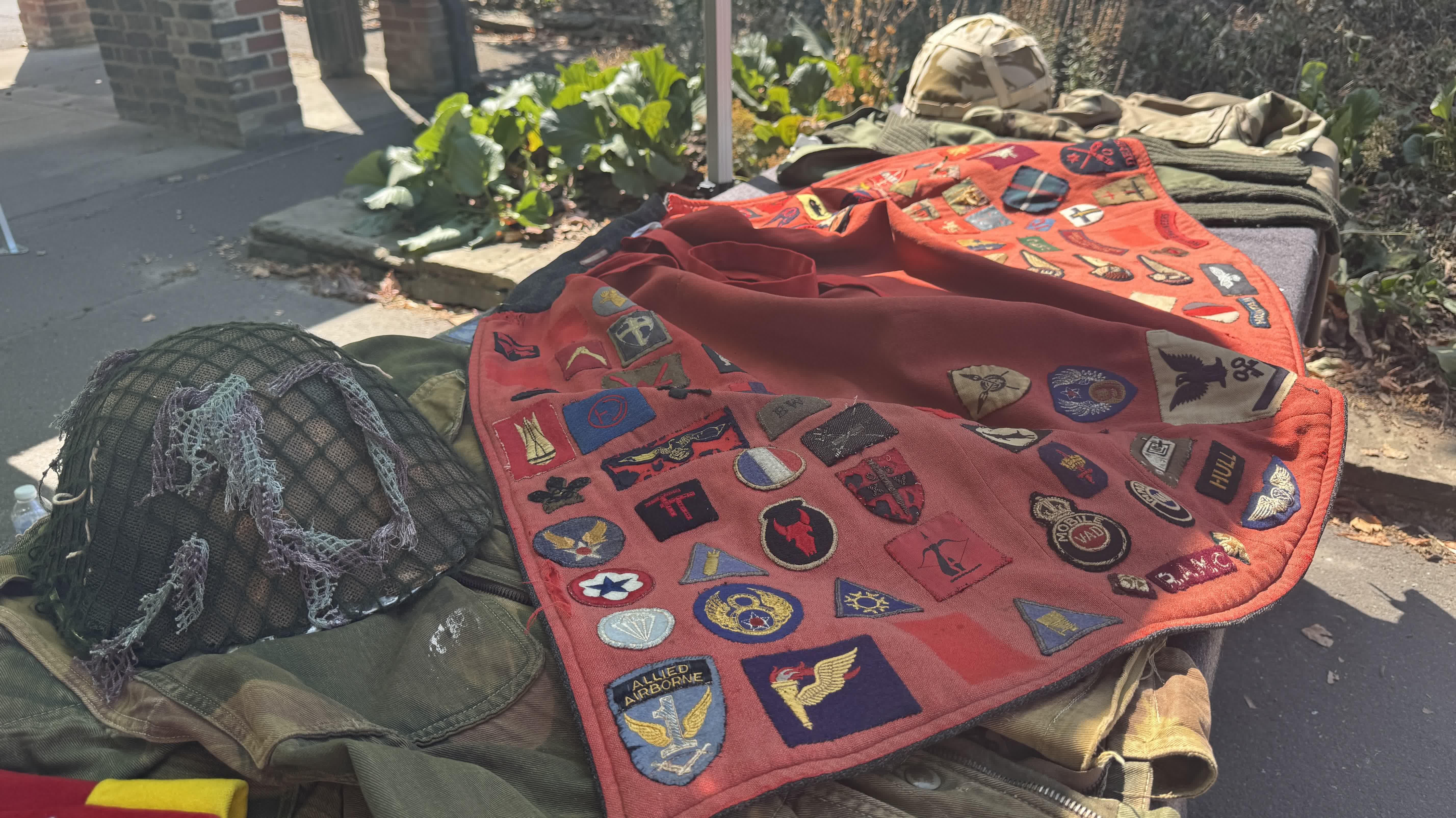 Attendees at the event could visit stands and see memorabilia such as this former nurse's cape displayed by the National Army Museum (Picture: BFBS)