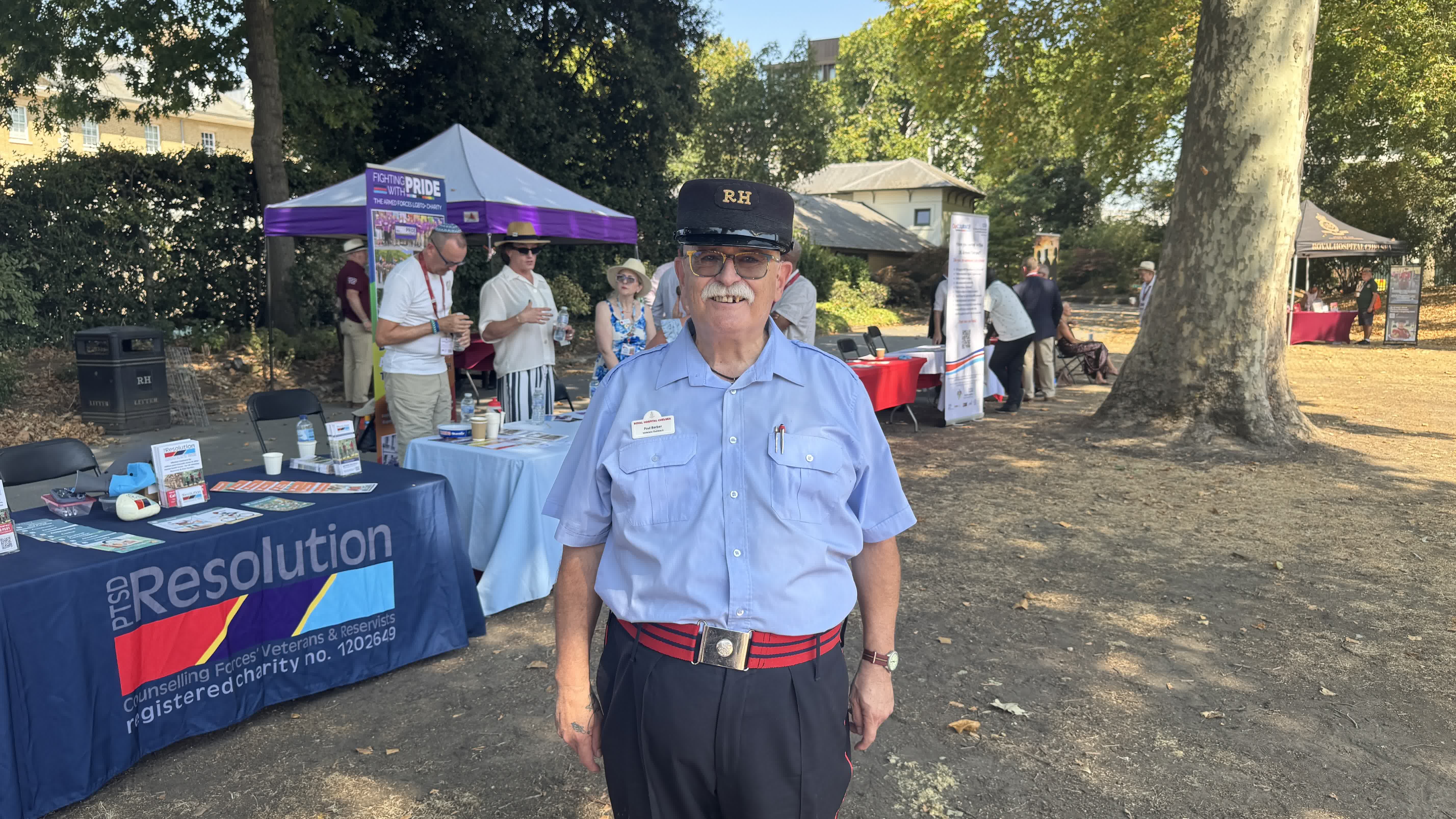 Paul Barber, who left the Army as a lance bombardier, said younger veterans are welcome at these events (Picture: BFBS)
