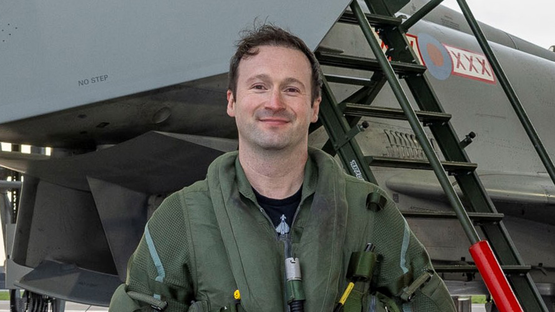 The 2026 Typhoon Display Team pilot is 29 Squadron's Flight Lieutenant Tom Nation