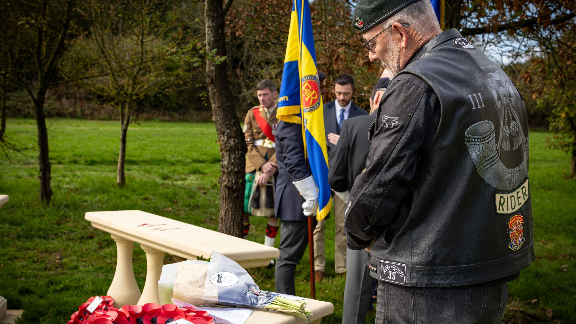 Hundreds from the Armed Forces Community gathered at the National Memorial Arboretum for the unveiling of the Elysium memorial (Picture: George Hancock/Veterans Foundation)