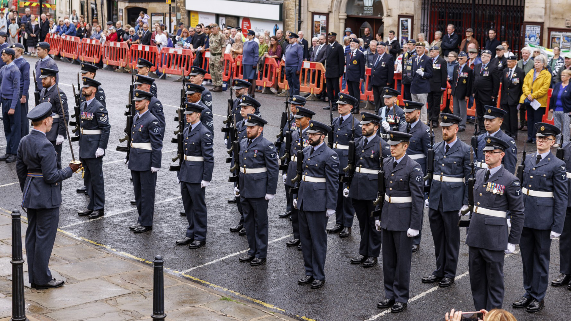The Battle of Britain Day remembrance service in Stamford was well attended by veterans and cadets as well as serving personnel (Picture: MOD)