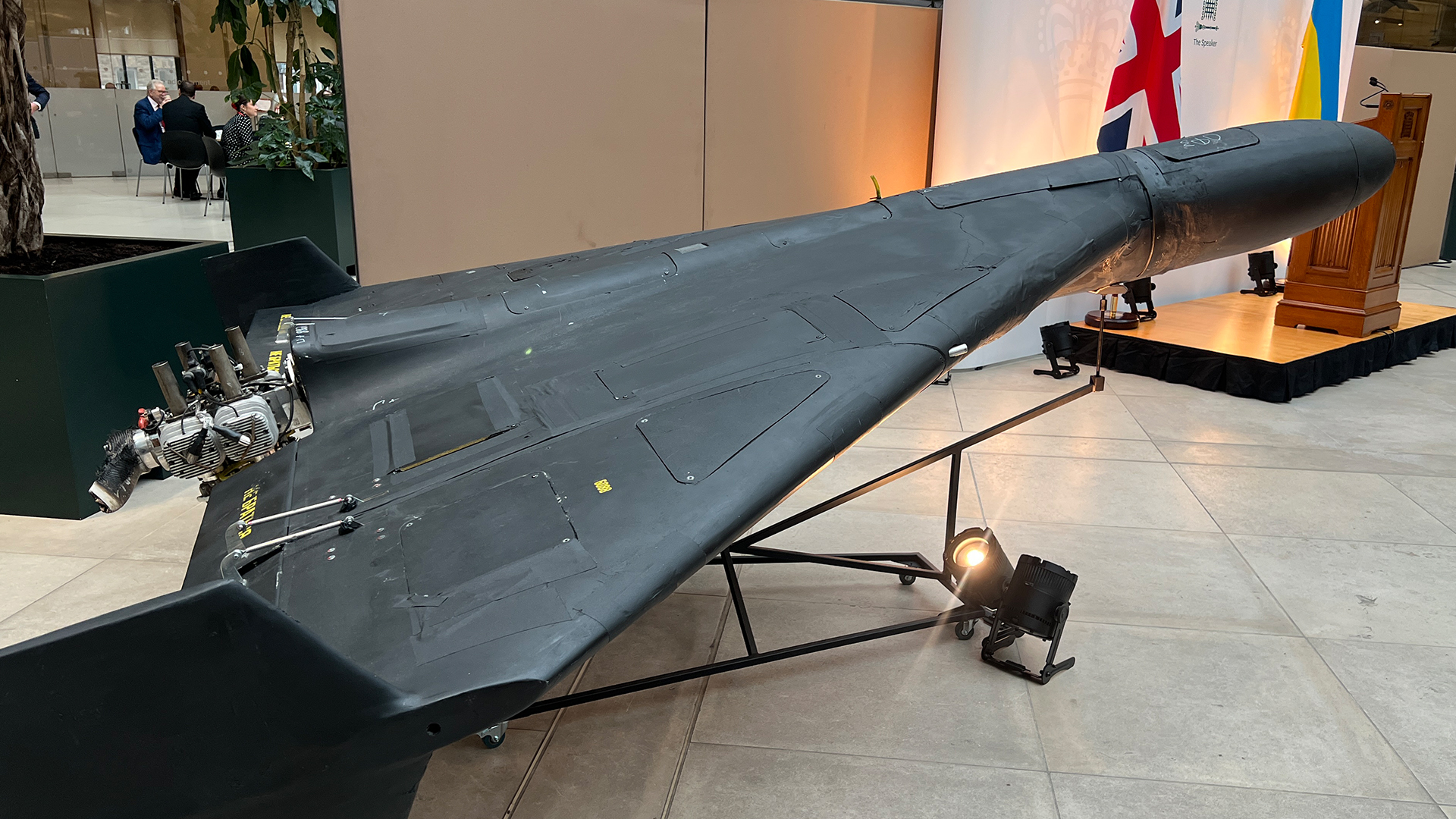 One of the 6,000 Iranian-made Shaded drones in Westminster
