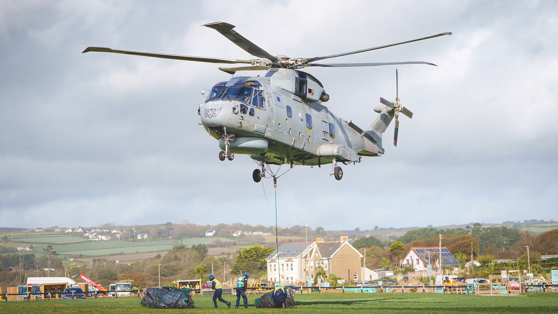 Each gun was carried to nearby Marazion on the mainland, where they will now be moved to a specialist restoration firm (Picture: West Penrith Photography)