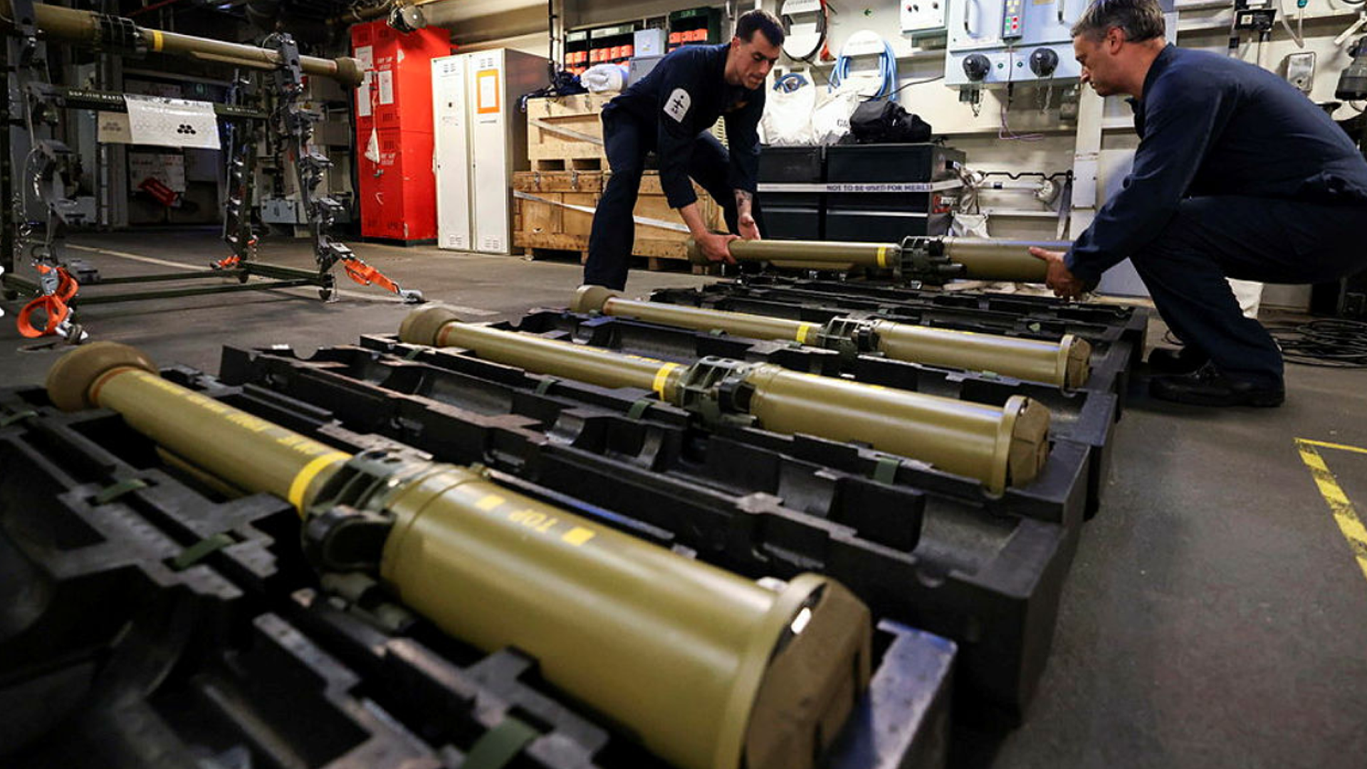The LMM is known as the Martlet in Royal Navy service, being deployed on warships and Wildcat helicopters, which can carry up to 20 of the missiles (Picture: MOD)