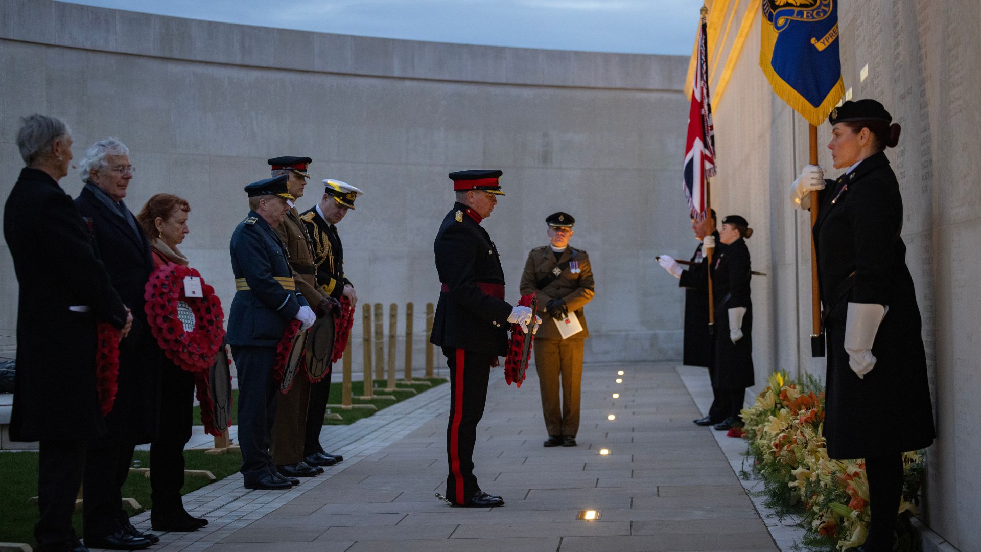A moment of reflection at the National Memorial Arboretum in Staffordshire