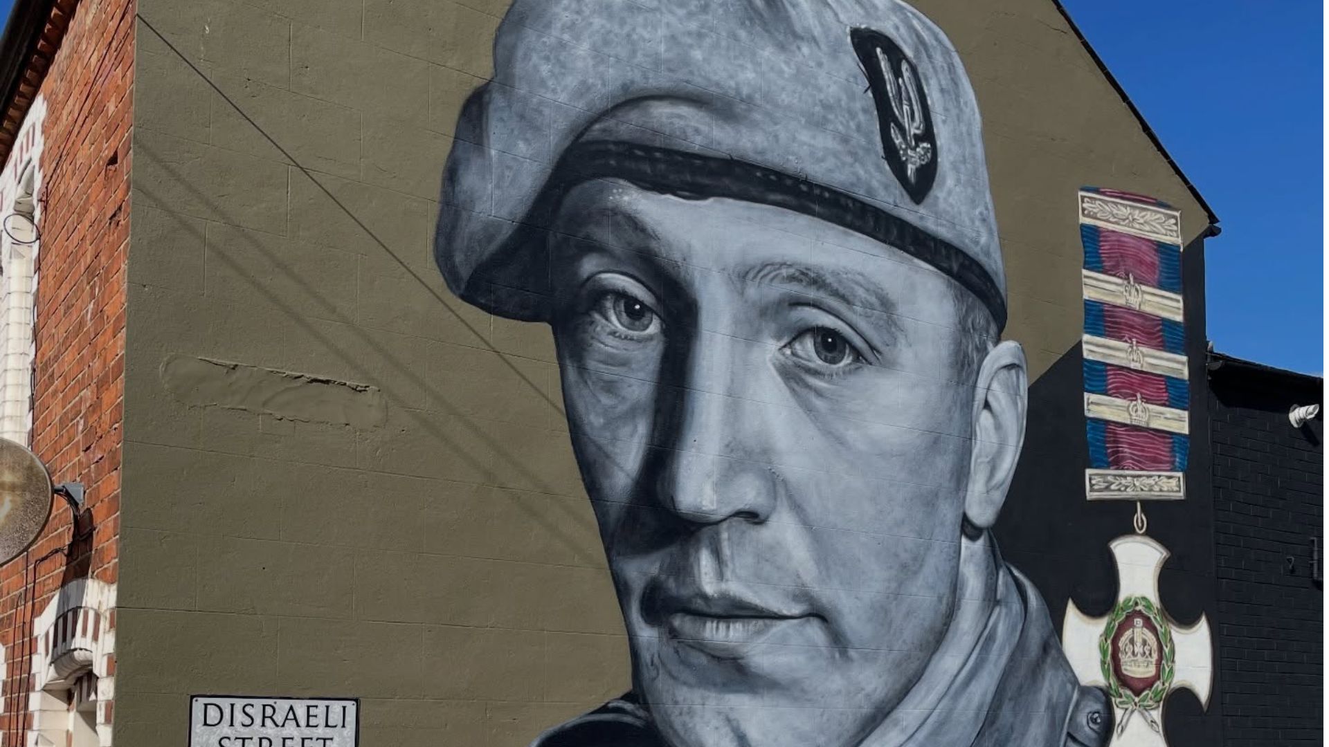 The tribute sits off Belfast's Shankill Road