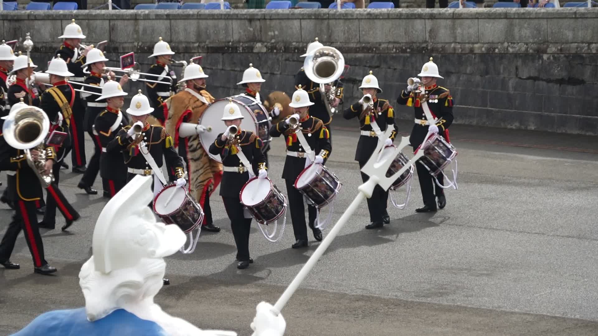 160426 Princess Anne BRNC parade CREDIT FORCES NEWS